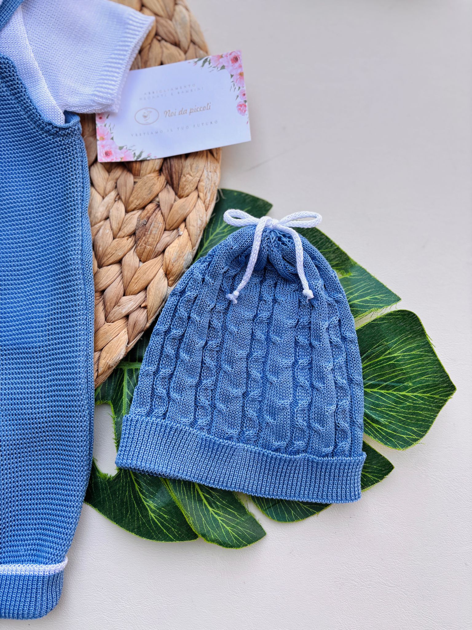 SALOPETTE CON PARURE 100% FILO DI COTONE AVION