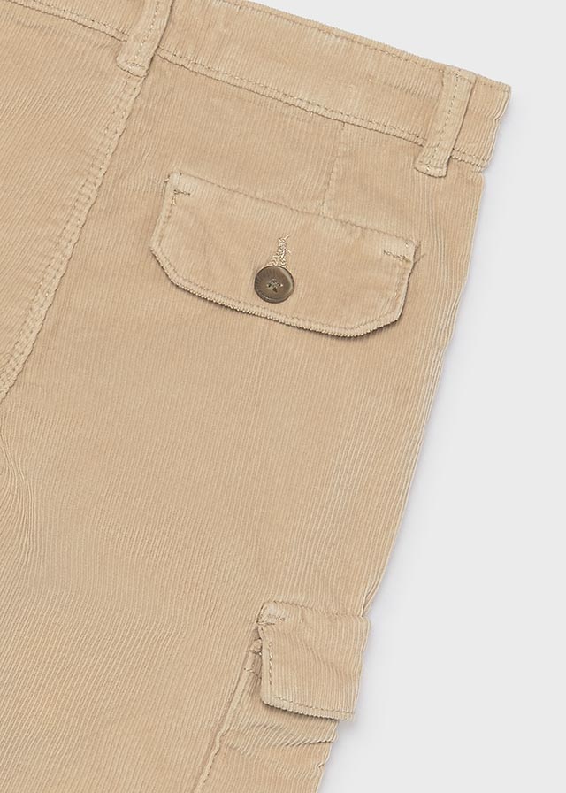 PANTALONE IN VELLUTO CREMA