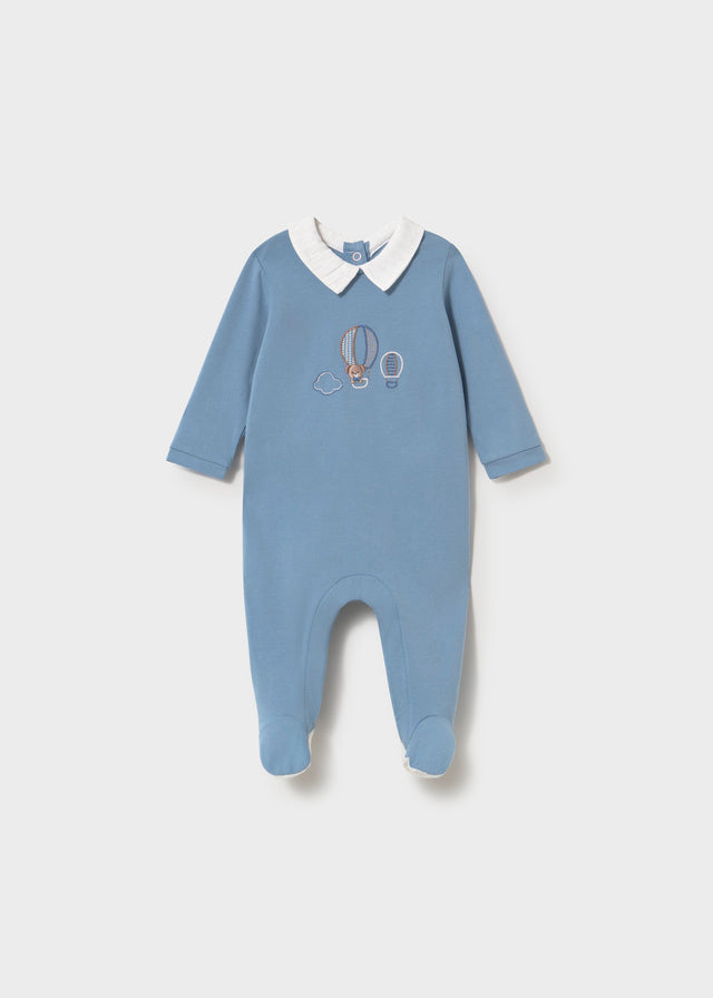 COTTON HOT AIR BALLOON SLEEPSUIT SKY