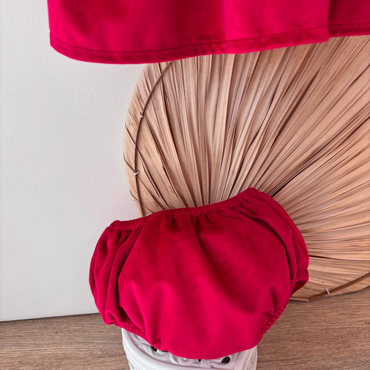 COMPLETO IN VELLUTO ROSSO