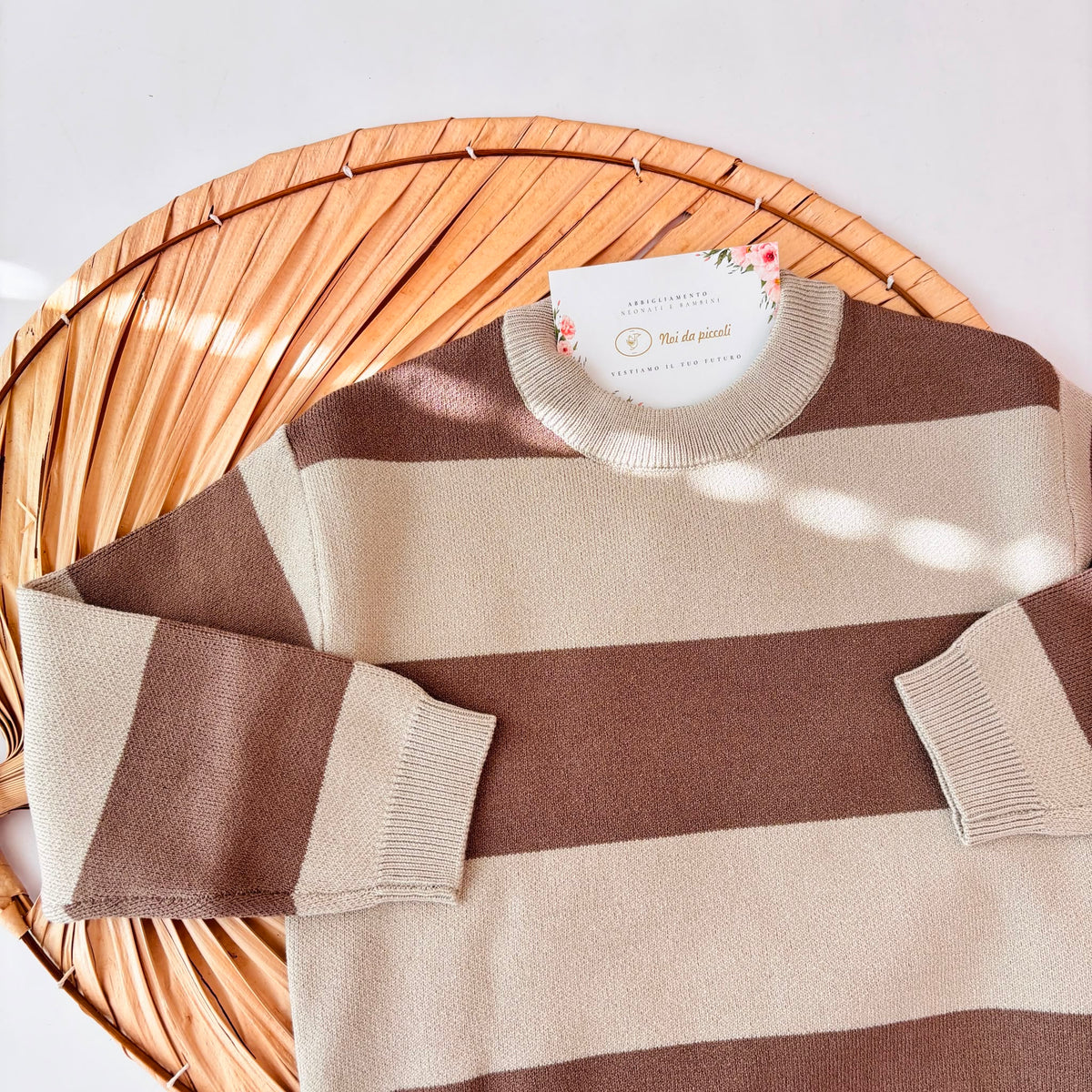 MAGLIONE IN FILATO CALDO BEIGE