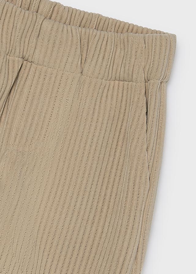 PANTALONE IN VELLUTO CREMA
