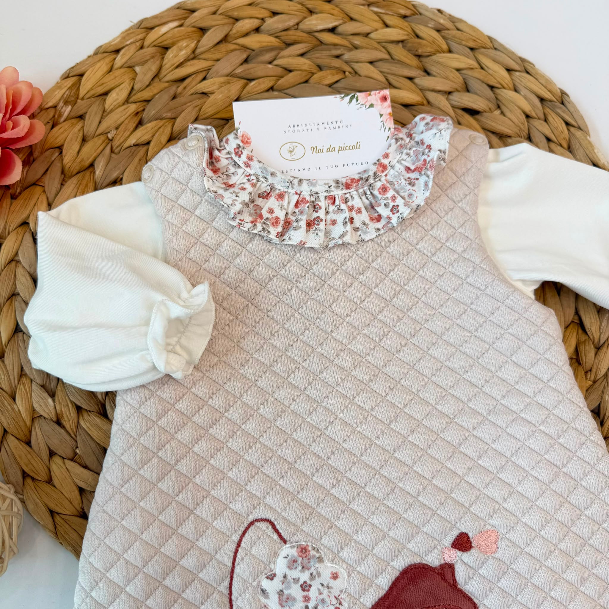vestito COTONE CALDO BEIGE
