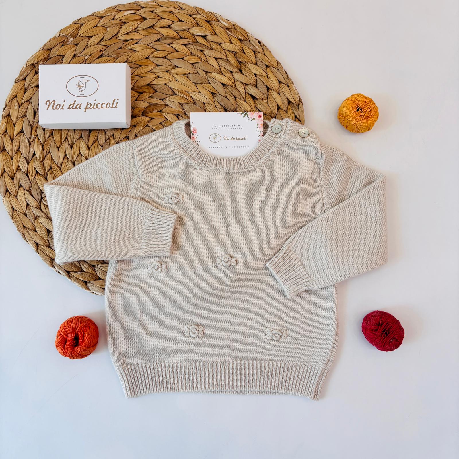 MAGLIONE IN CACHEMIRE BEIGE