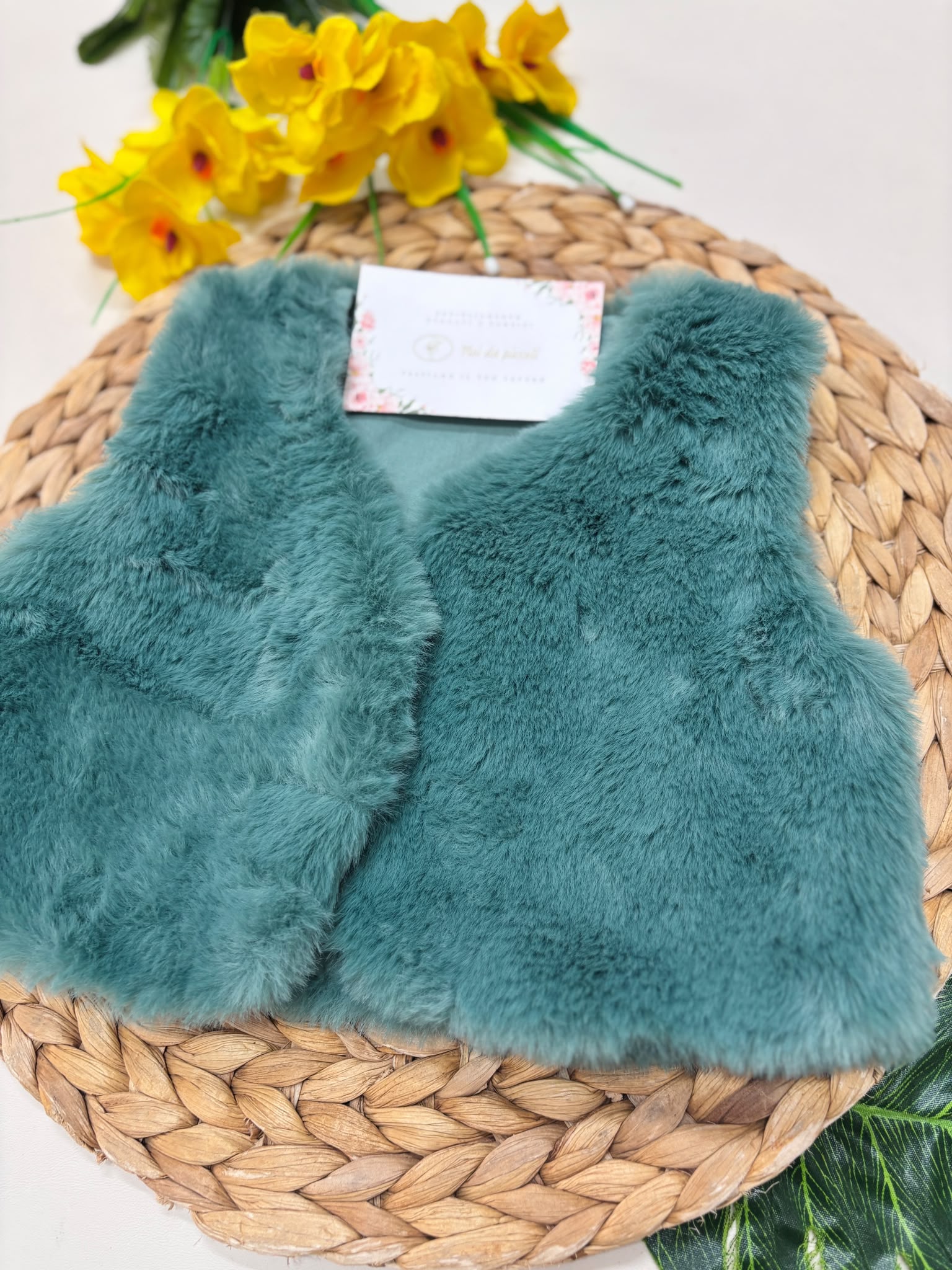 GILET FILATO CALDO VERDE