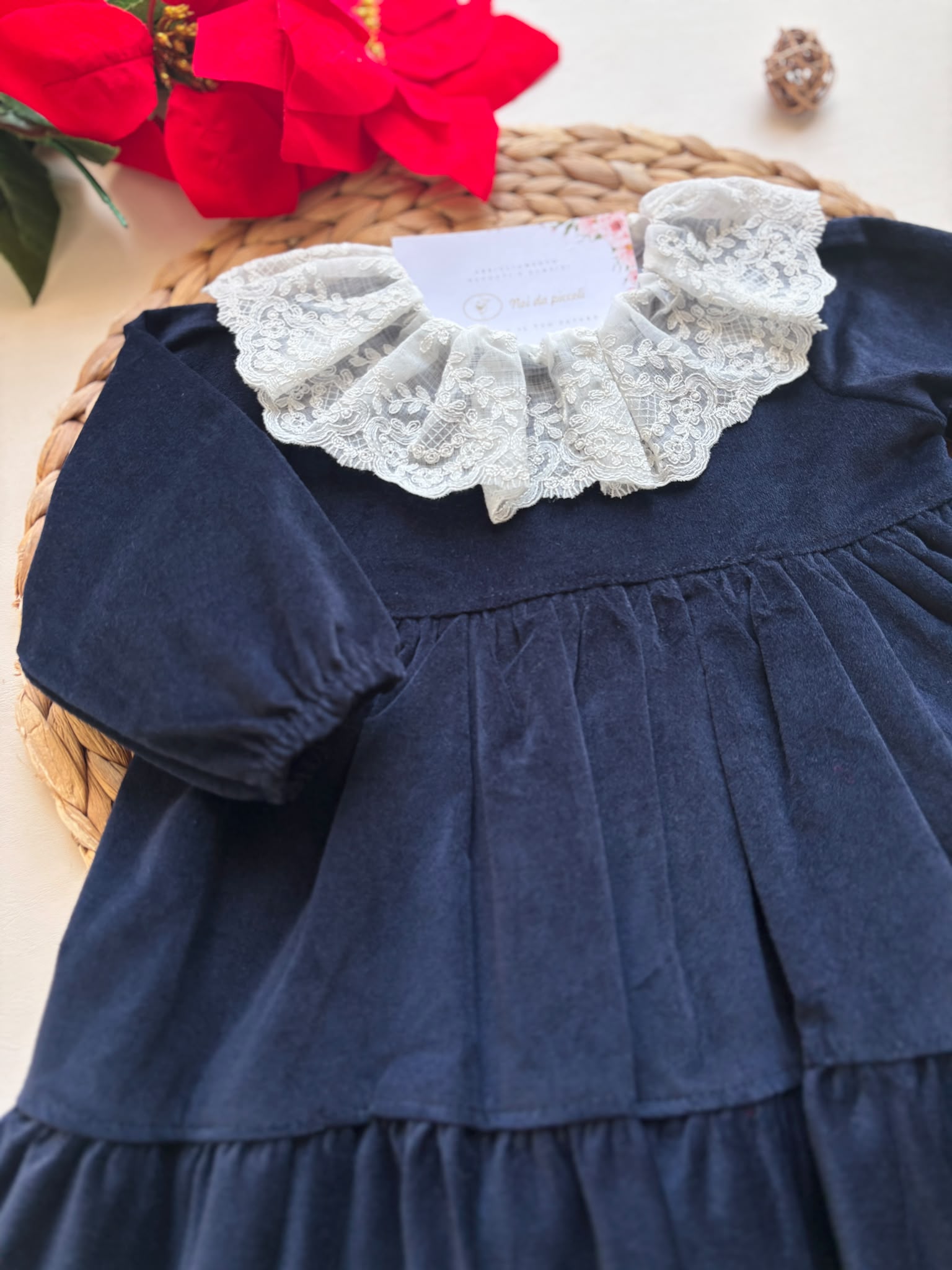 VESTINA COTONE CALDO BLU