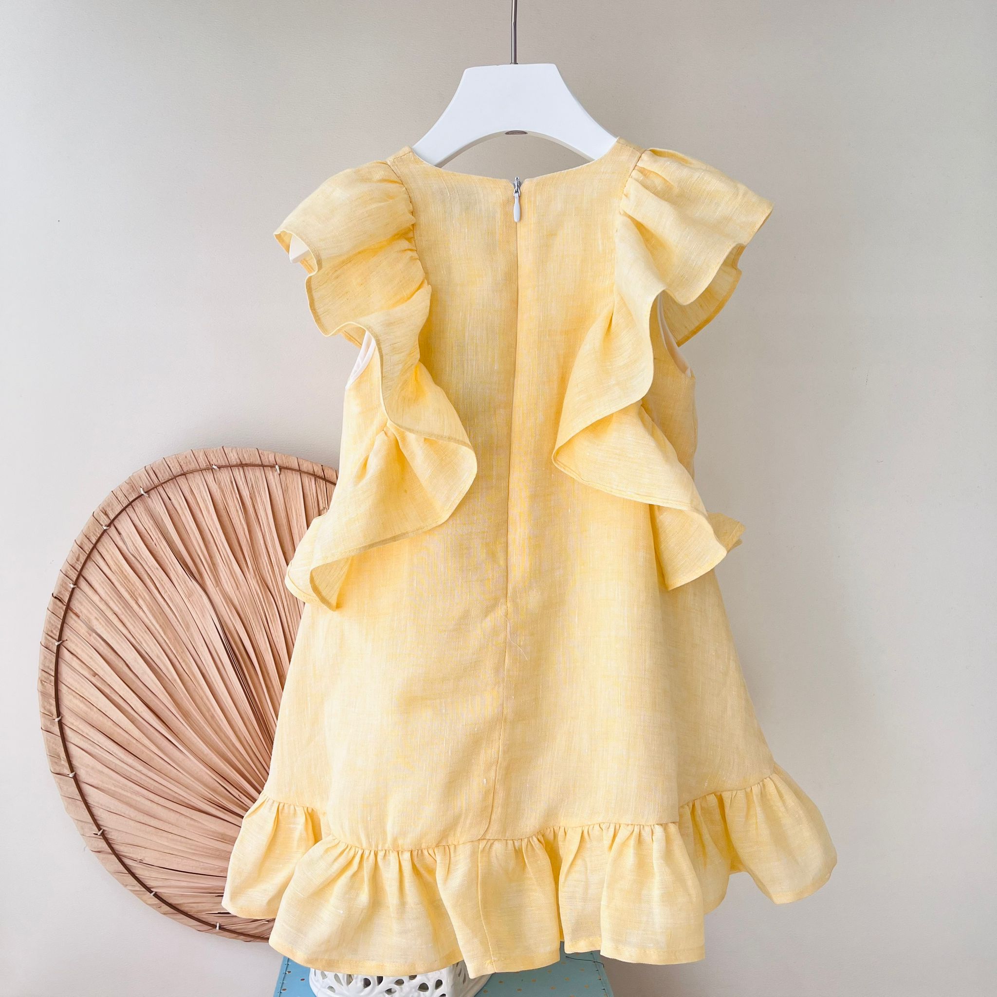 ABITINO 100% PURO LINO GIALLO - Noi da piccoli