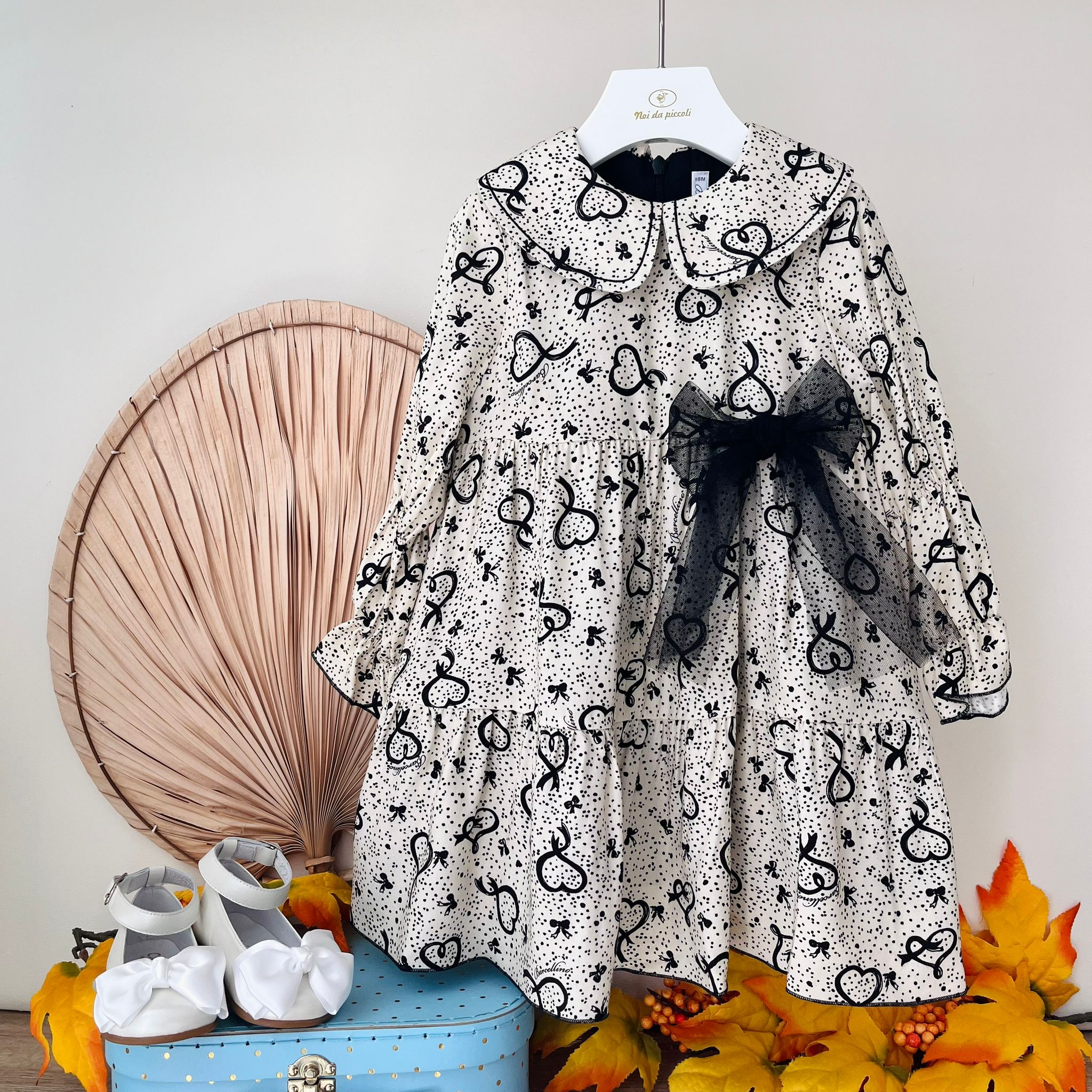 ABITINO ARTE COTONE CALDO BEIGE E NERO - Noi da piccoli