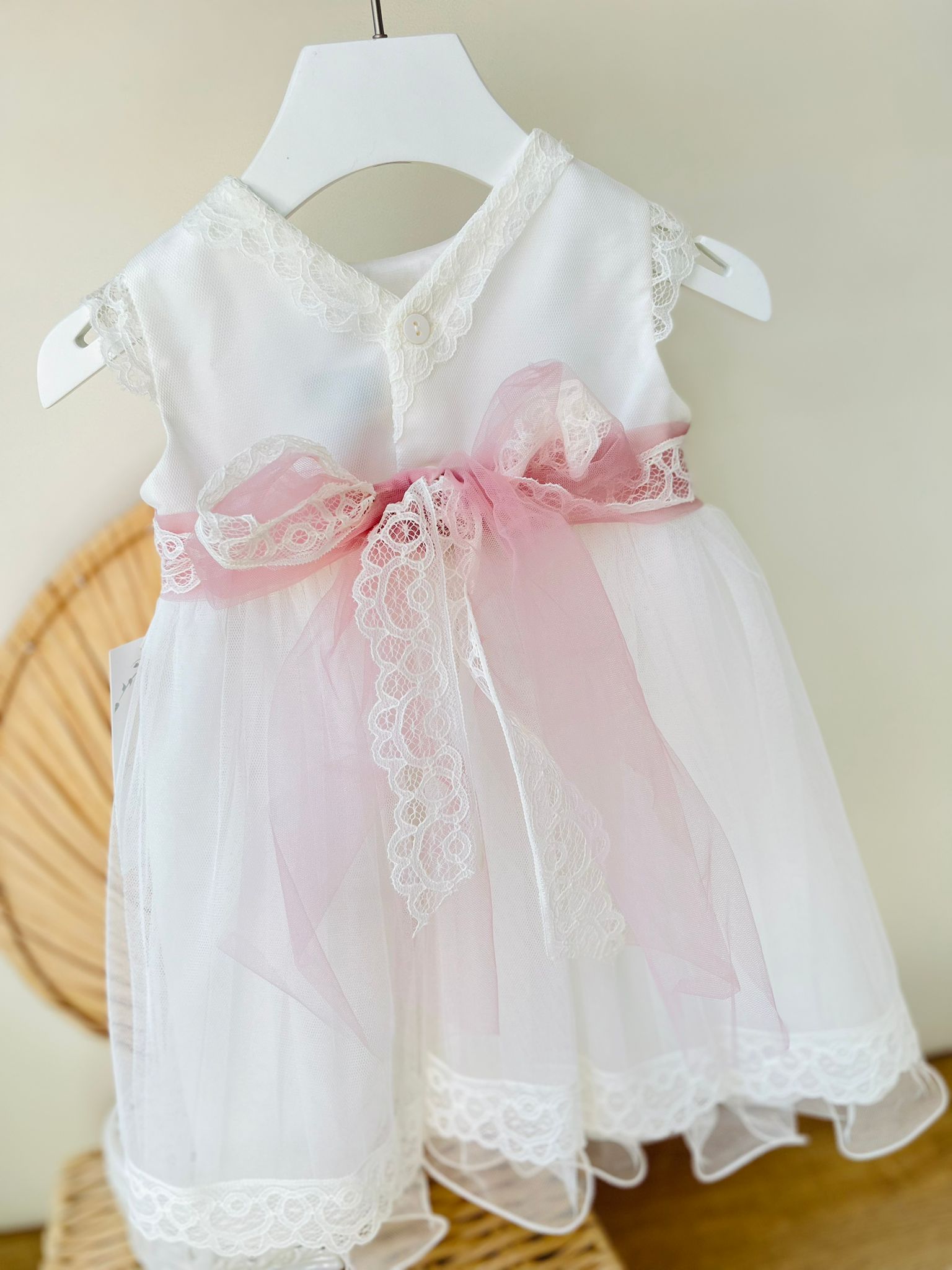 ABITINO CERIMONALE BIANCO E ROSA - Noi da piccoli