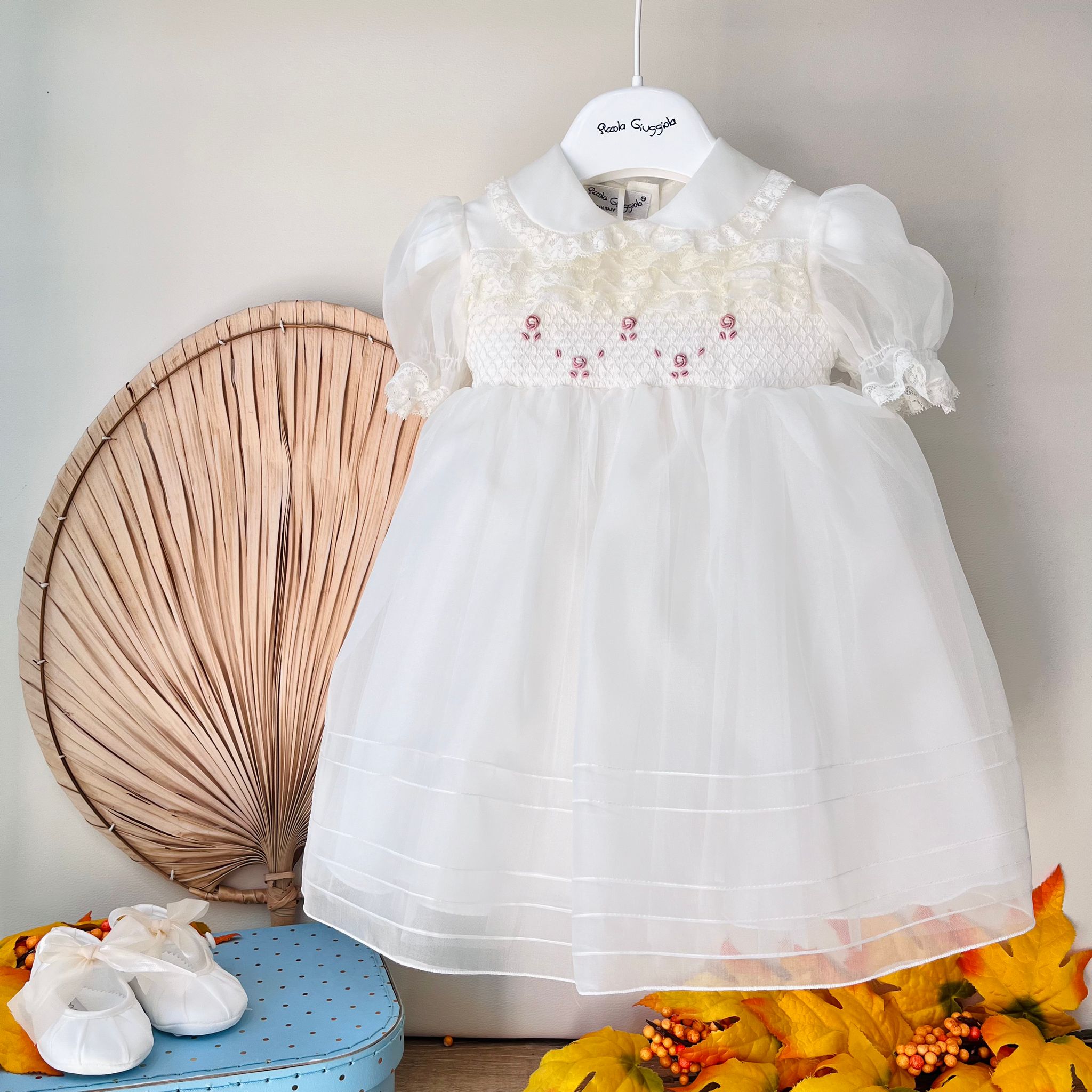 ABITINO CERIMONIALE ADELAIDE ORGANDIS DI SETA Avorio - Noi da piccoli