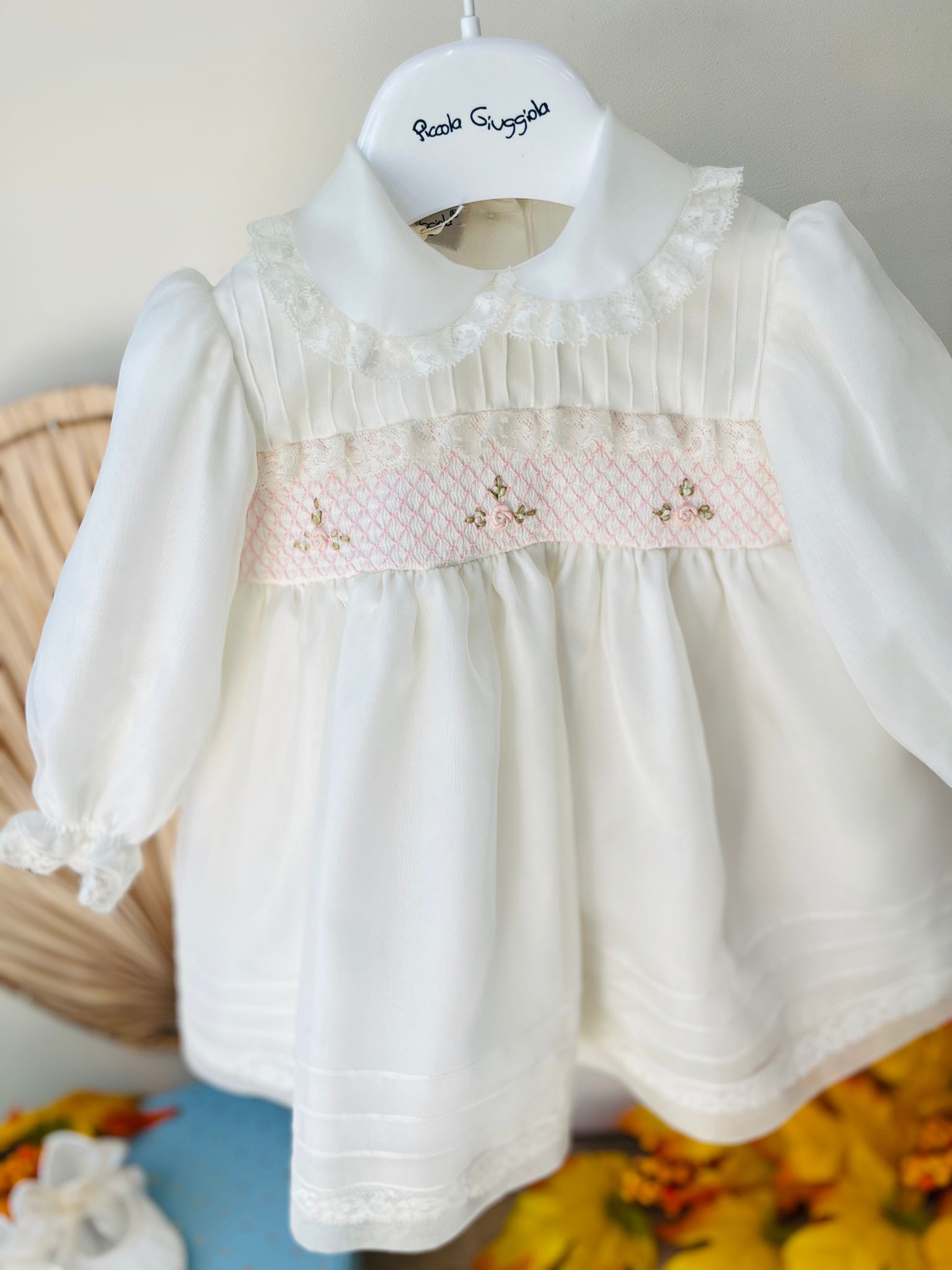 ABITINO CERIMONIALE ALESSANDRA ORGANDIS DI SETA AVORIO - Noi da piccoli