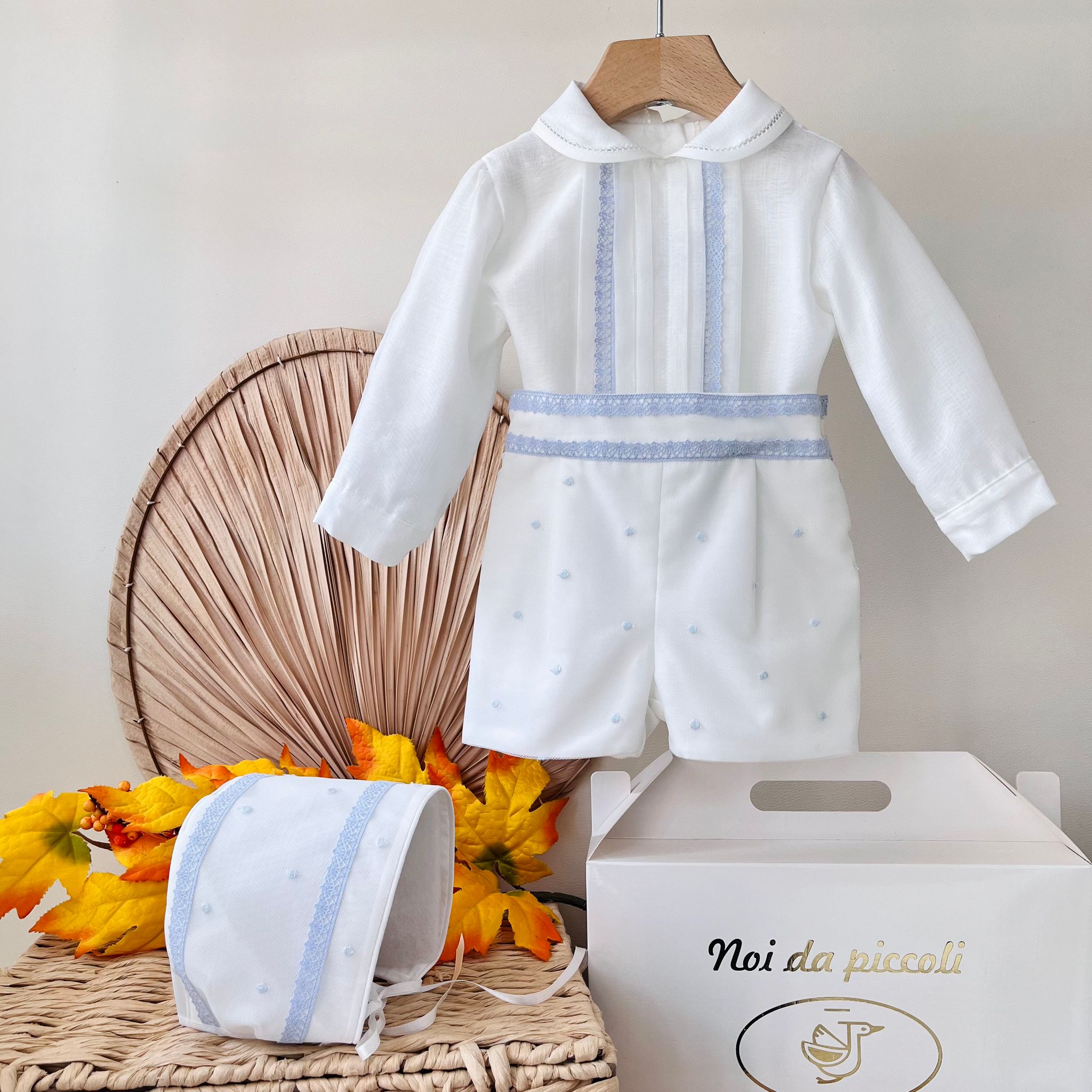 ABITINO CERIMONIALE AZUL A POIS - Noi da piccoli