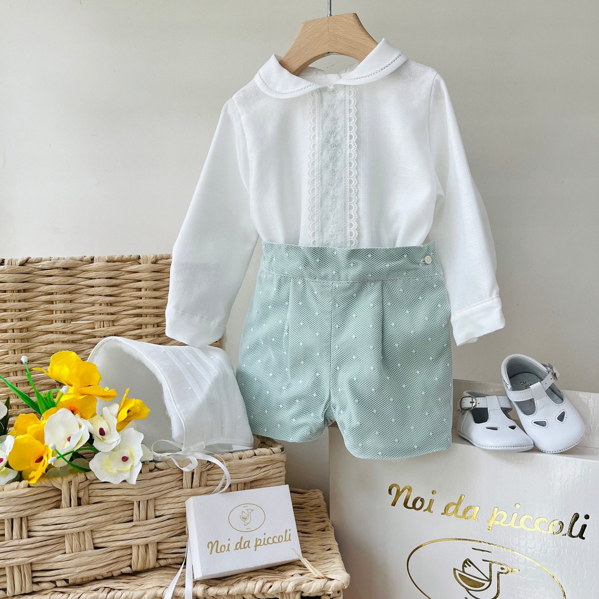 ABITINO CERIMONIALE BIANCO E SALVIA BENJIAMIN - Noi da piccoli