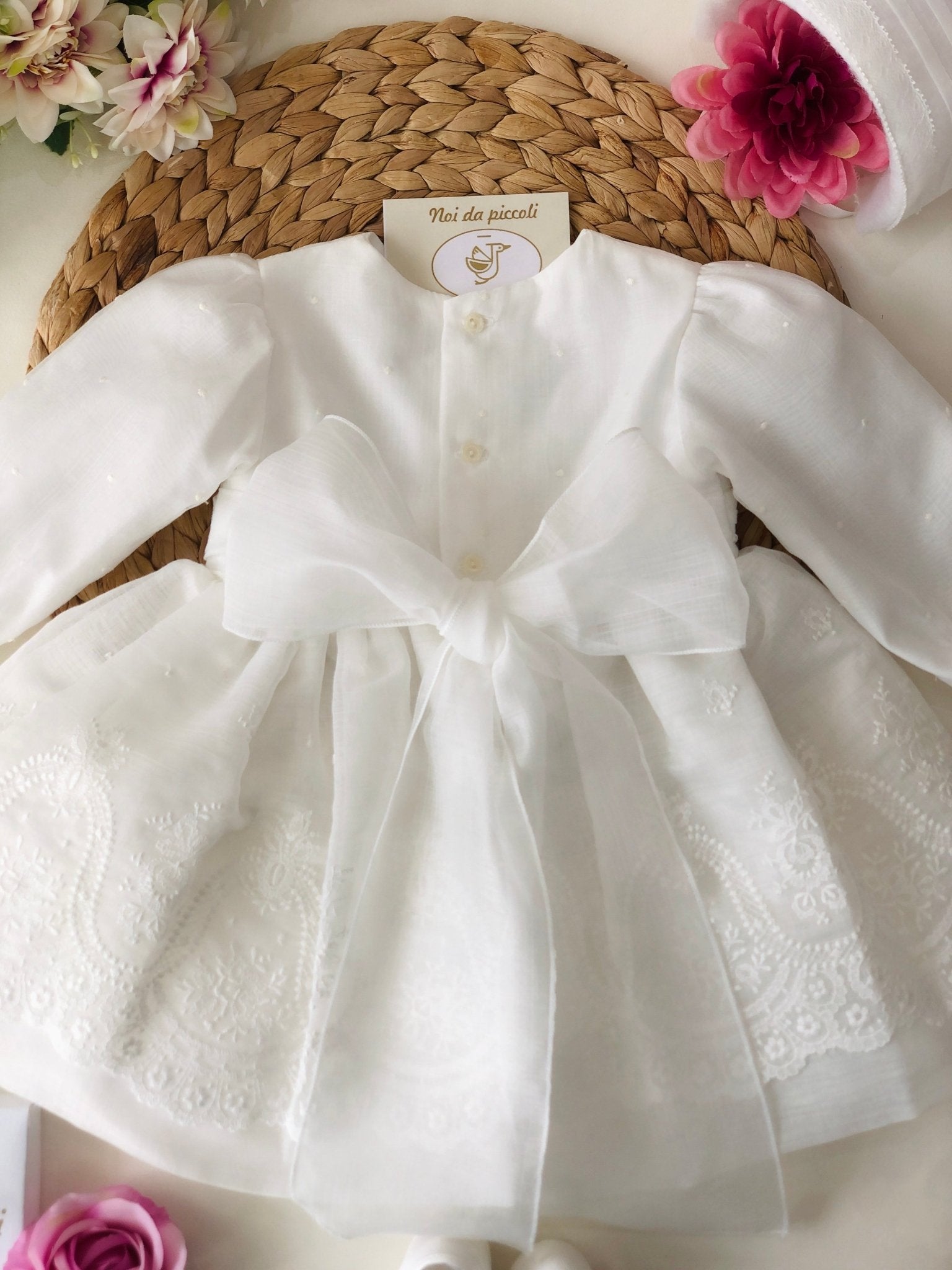 ABITINO CERIMONIALE BIANCO PIZZO MERIDA - Noi da piccoli