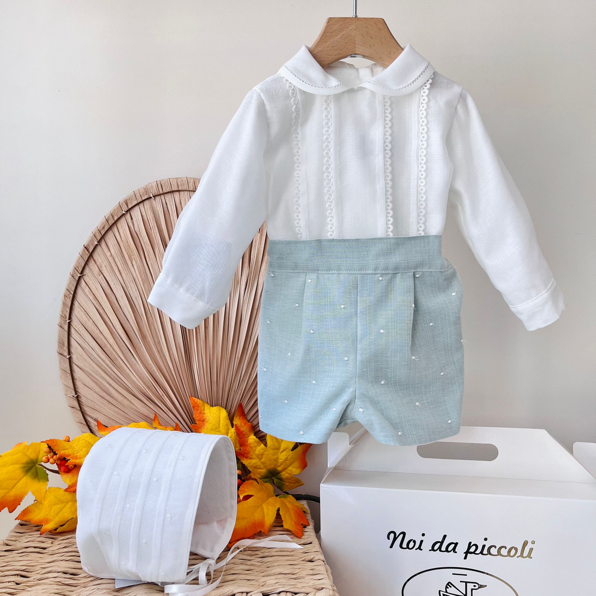 ABITINO CERIMONIALE BIANCO VERDE SMERALDO - Noi da piccoli