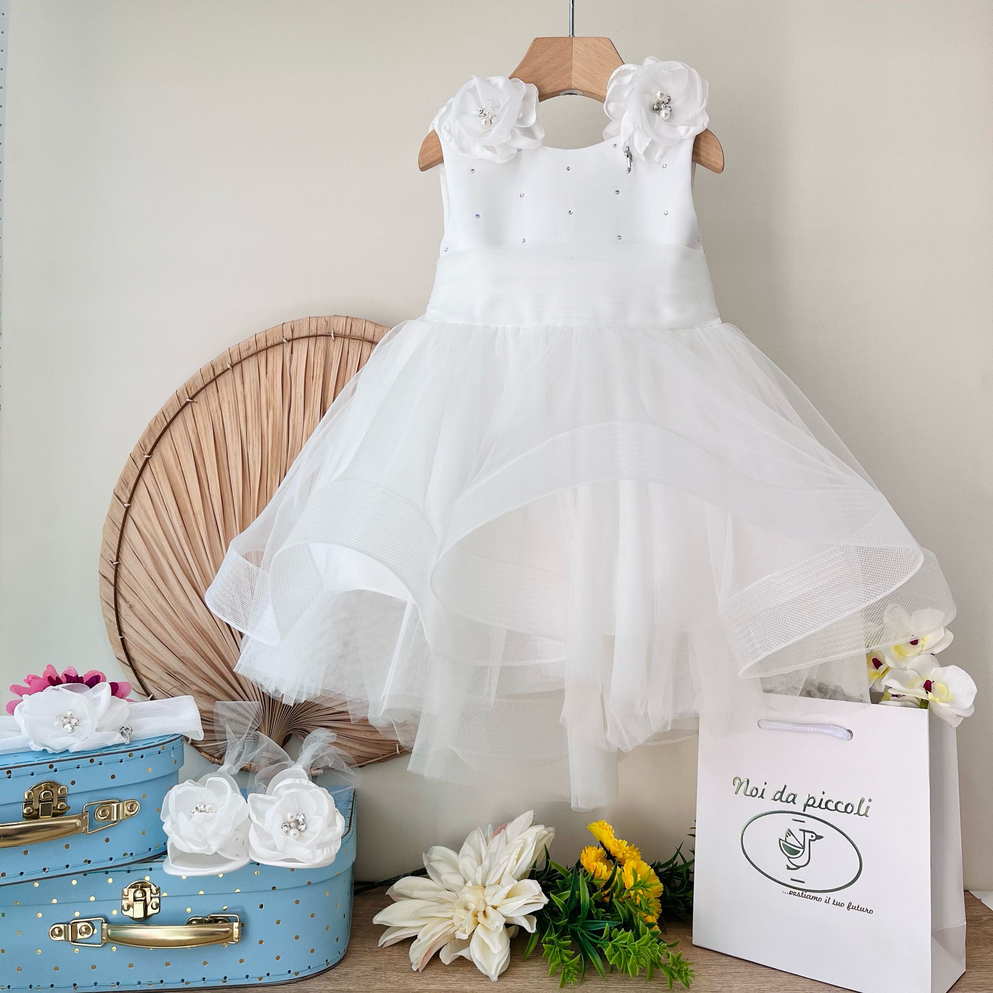 ABITINO CERIMONIALE CON BOLERINO CHANTAL - Noi da piccoli