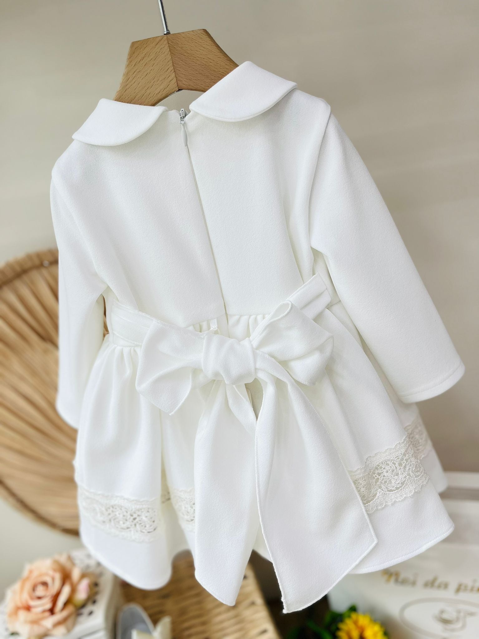 ABITINO CERIMONIALE COTONE CALDO ECRU - Noi da piccoli