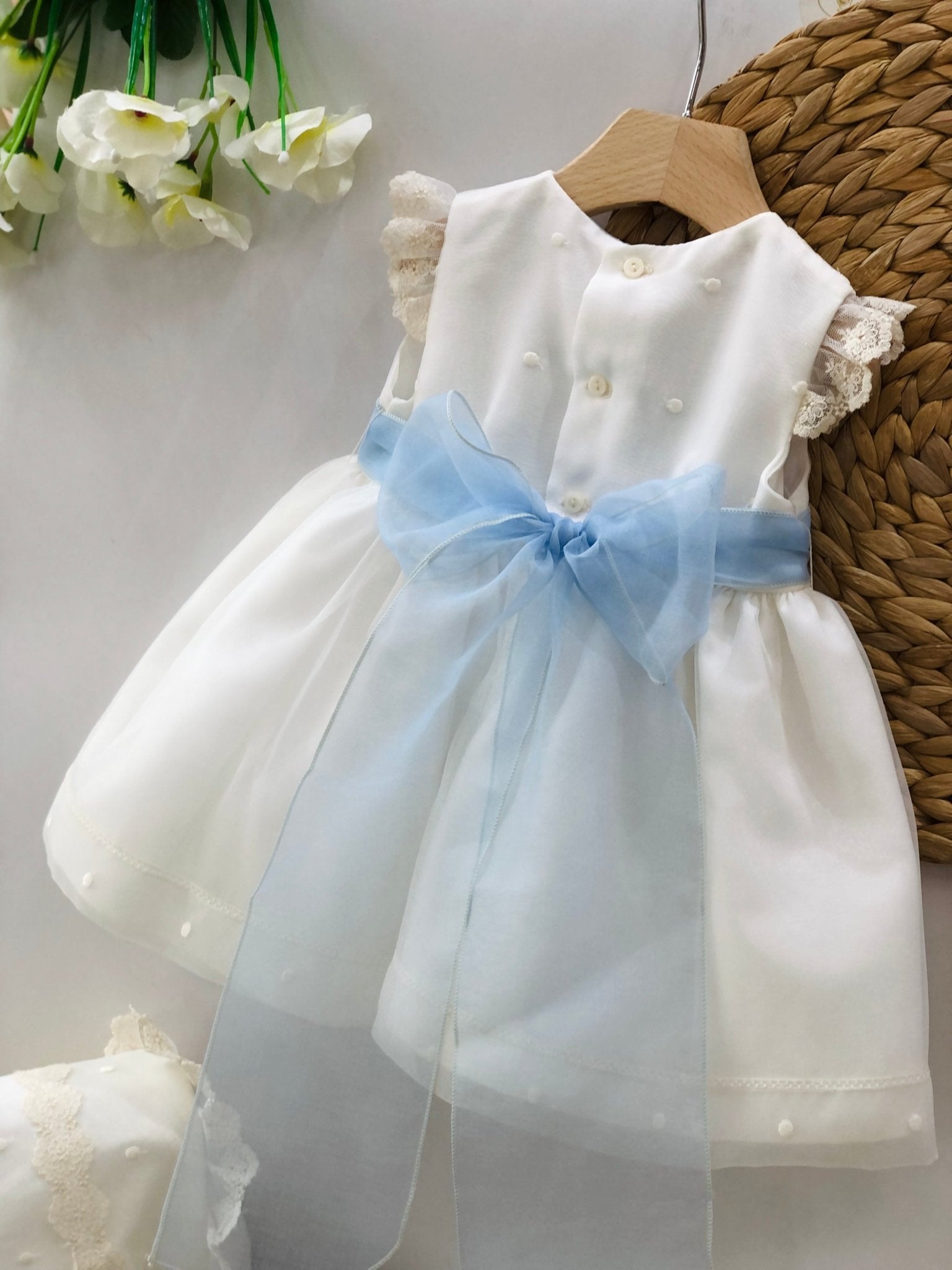 ABITINO CERIMONIALE CRISTAL CON FASCIA POLVERE - Noi da piccoli