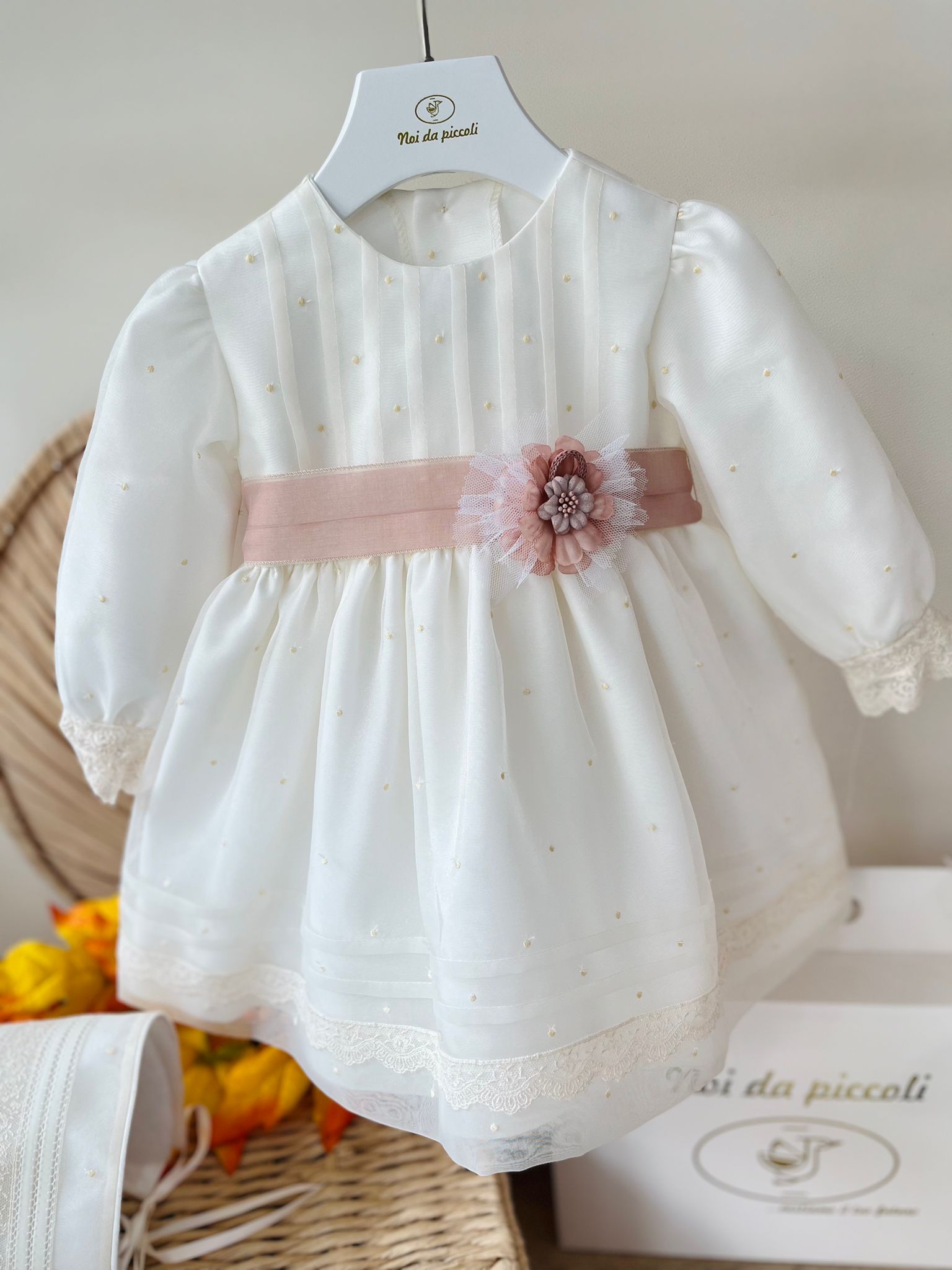 ABITINO CERIMONIALE DAFNE AVORIO ROSA - Noi da piccoli