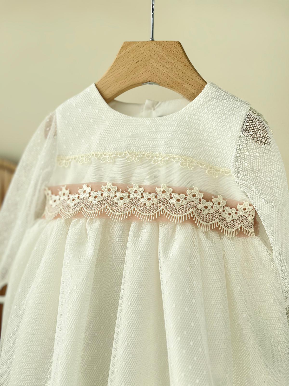 ABITINO CERIMONIALE EDA AVORIO ROSA - Noi da piccoli