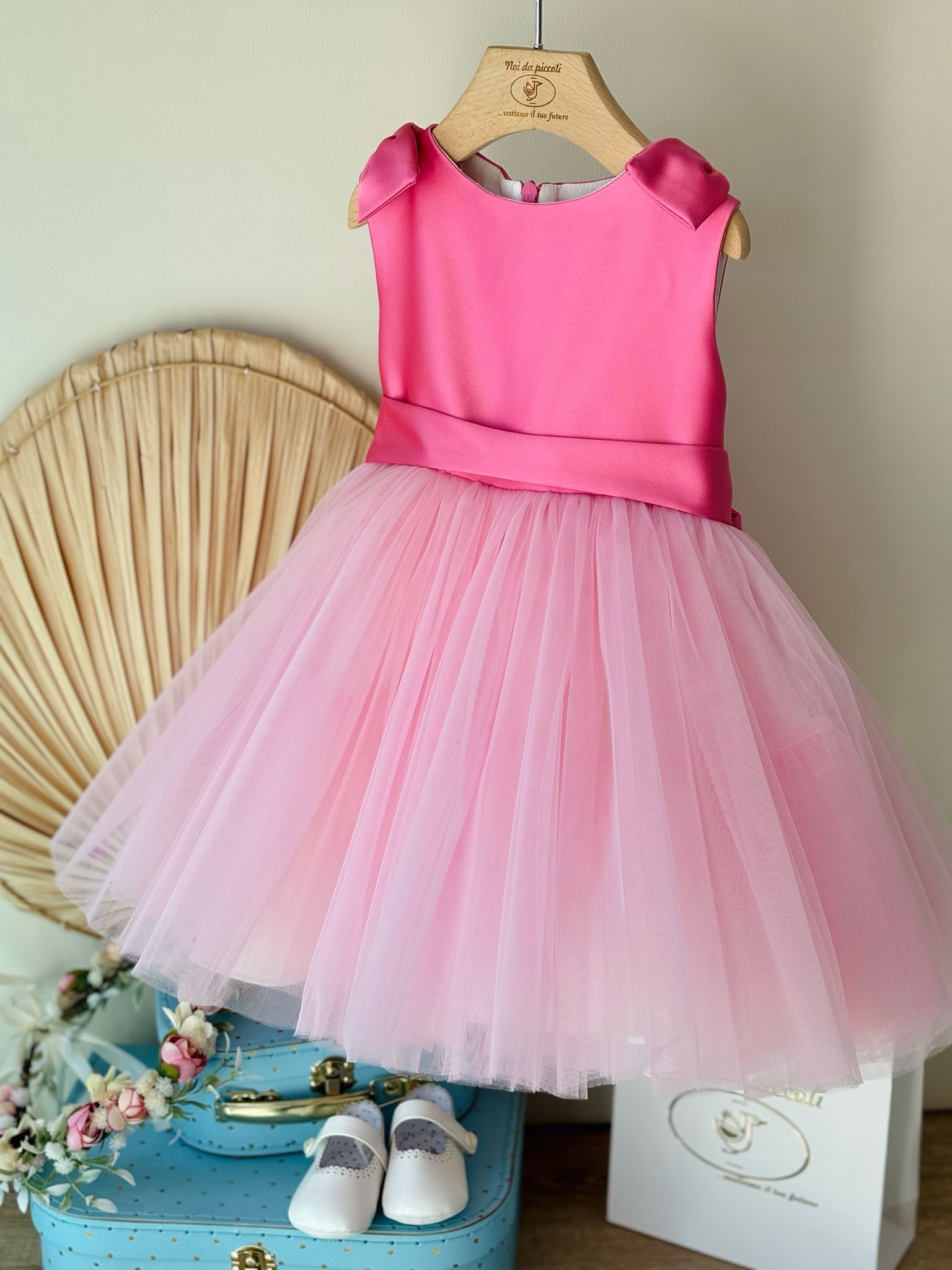 ABITINO CERIMONIALE FUXIA E TULLE - Noi da piccoli