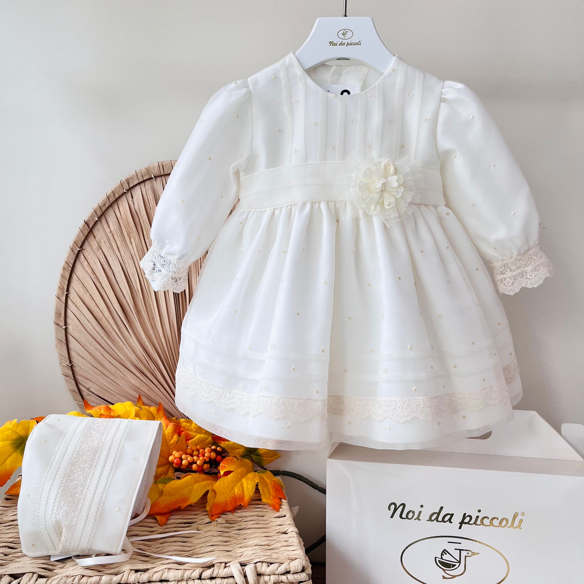 ABITINO CERIMONIALE GARDENIA Avorio - Noi da piccoli