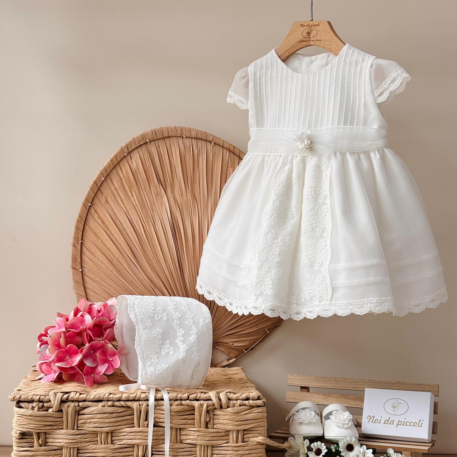 ABITINO CERIMONIALE KATE Bianco - Noi da piccoli