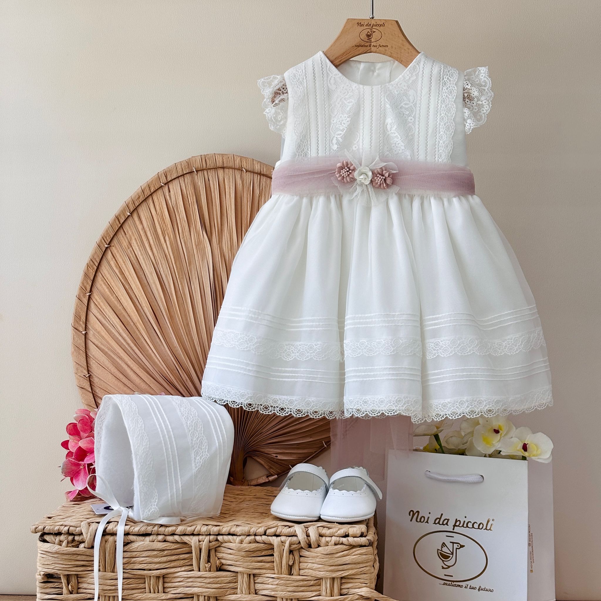 ABITINO CERIMONIALE NESSY Bianco - Noi da piccoli