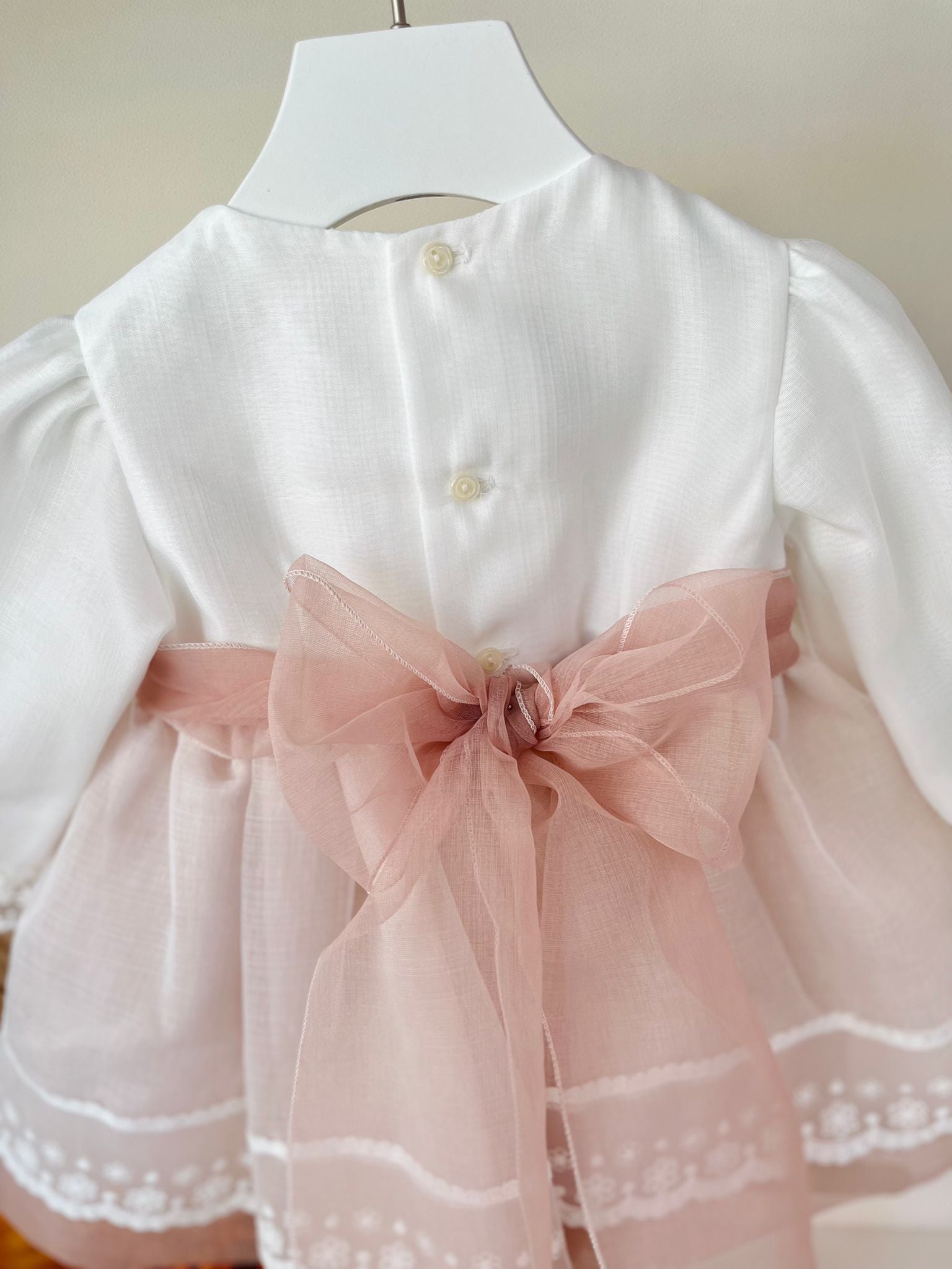 ABITINO CERIMONIALE ORCHIDEA BIANCO ROSA - Noi da piccoli