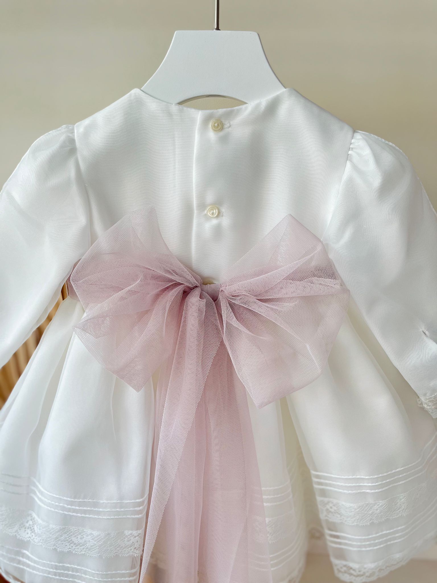 ABITINO CERIMONIALE PEONIA BIANCO ROSA - Noi da piccoli