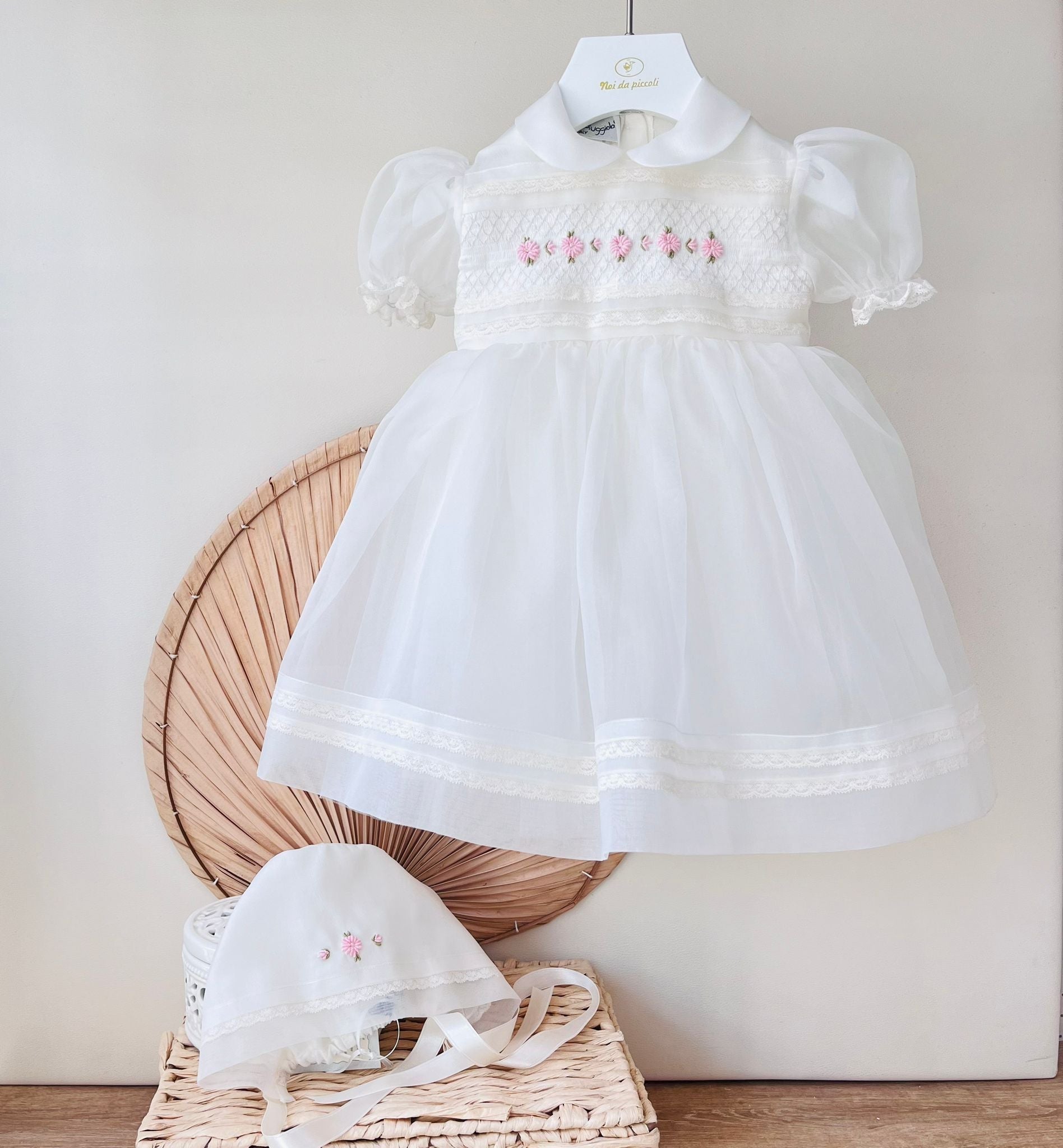 ABITINO CERIMONIALE PERSIA ORGANDIS DI SETA Avorio - Noi da piccoli