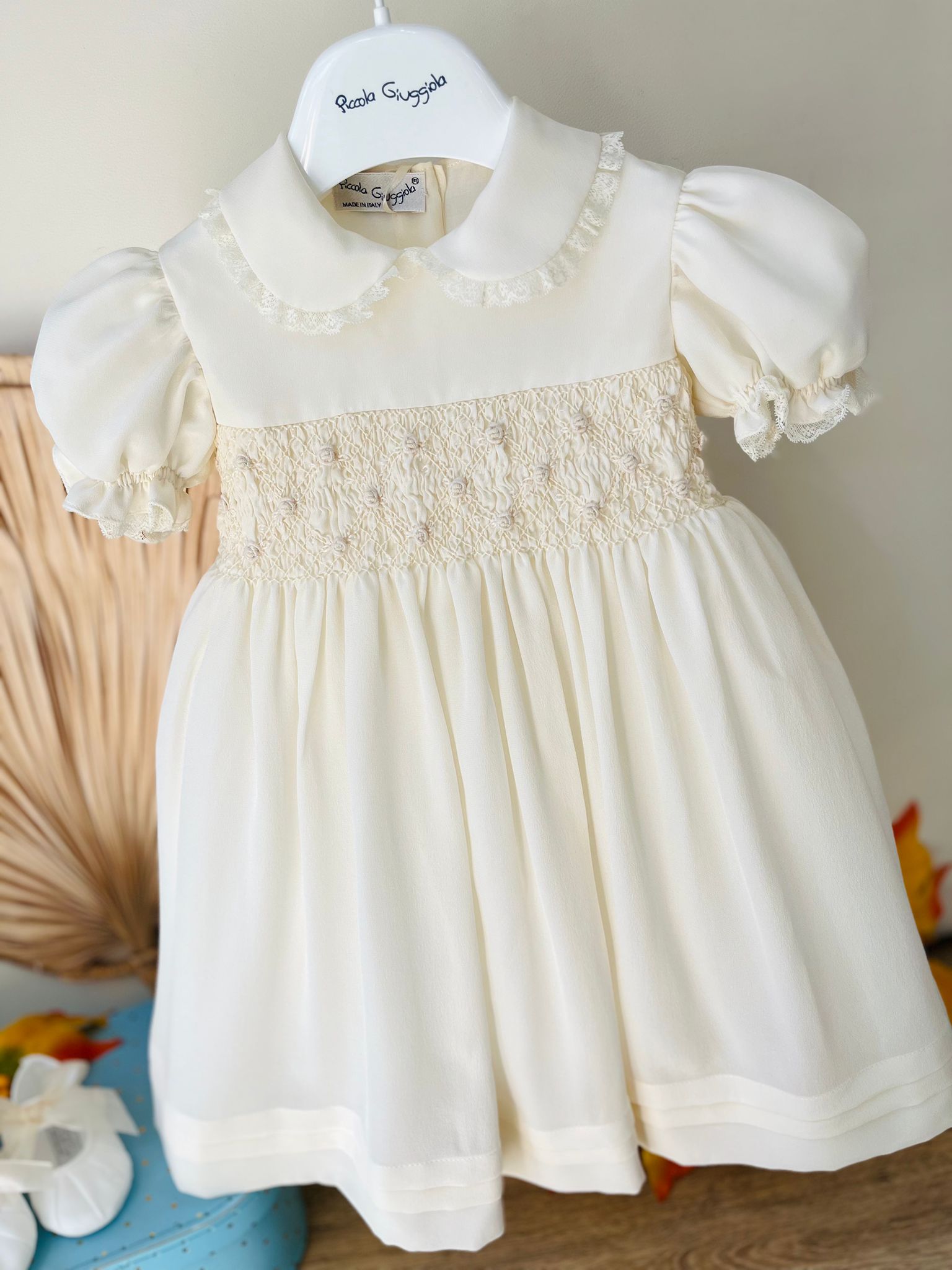 ABITINO CERIMONIALE VALENTINA PURA SETA Avorio - Noi da piccoli