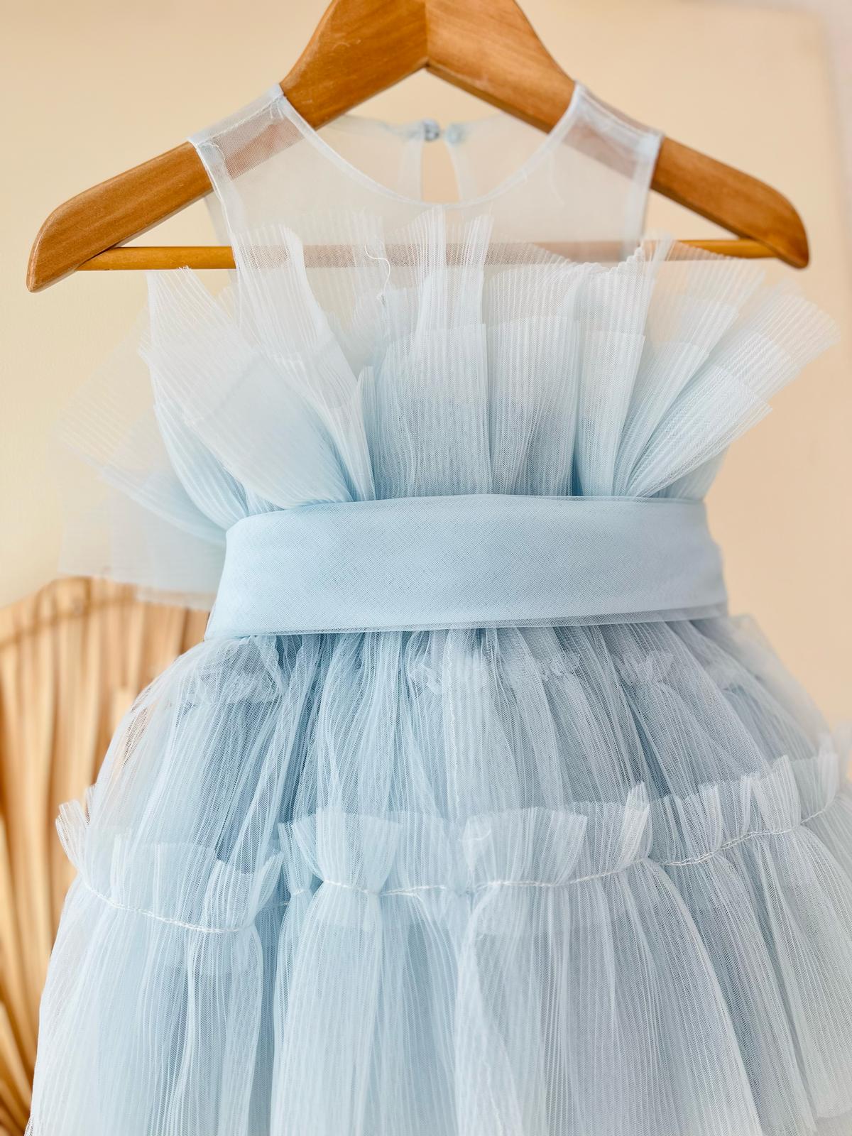 ABITINO CIELO CON TULLE - Noi da piccoli