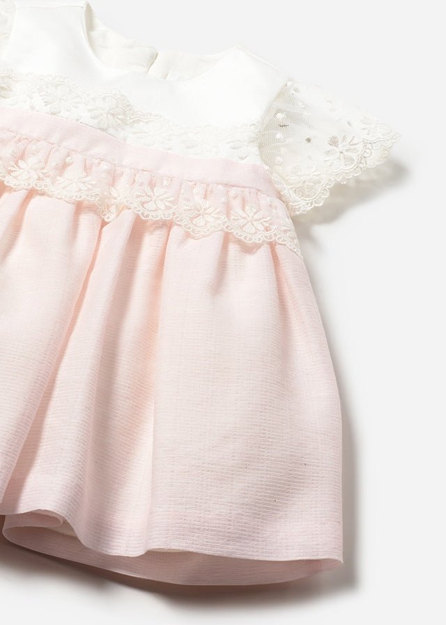 ABITINO CON CULOTTINA CON DELICATI FIORELLINI ROSA - Noi da piccoli