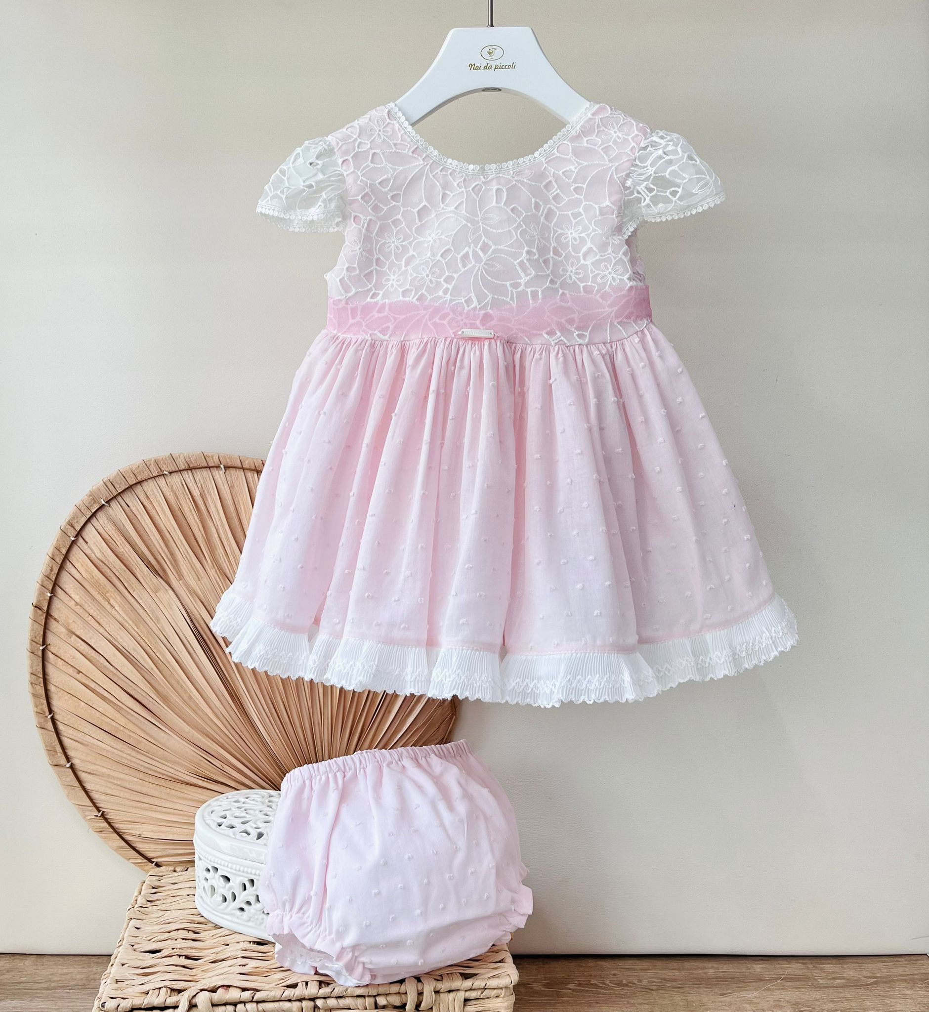 ABITINO ELEGANTE ROSA PLUMETIS - Noi da piccoli