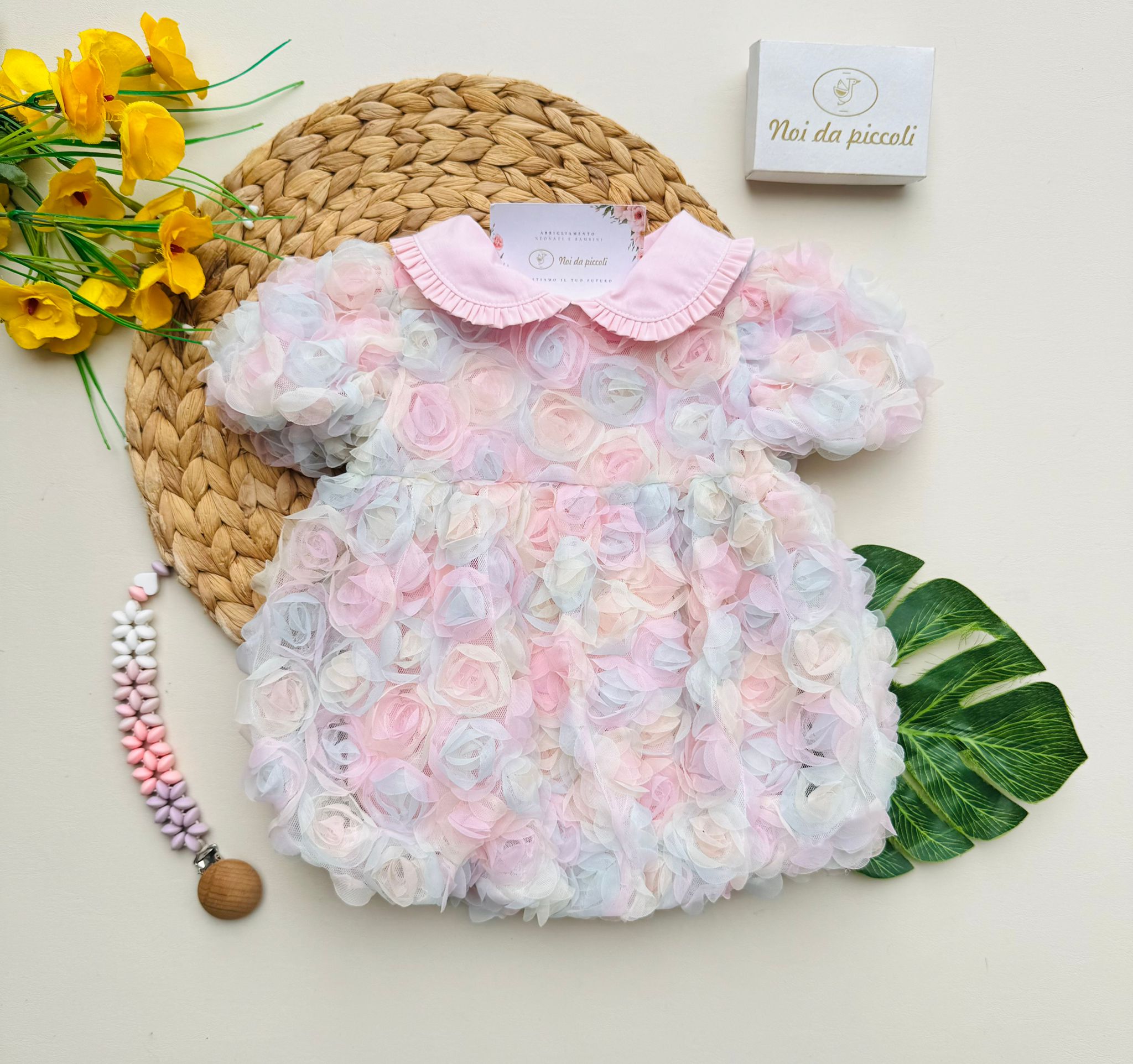 ABITINO FLOREALE ROSA - Noi da piccoli