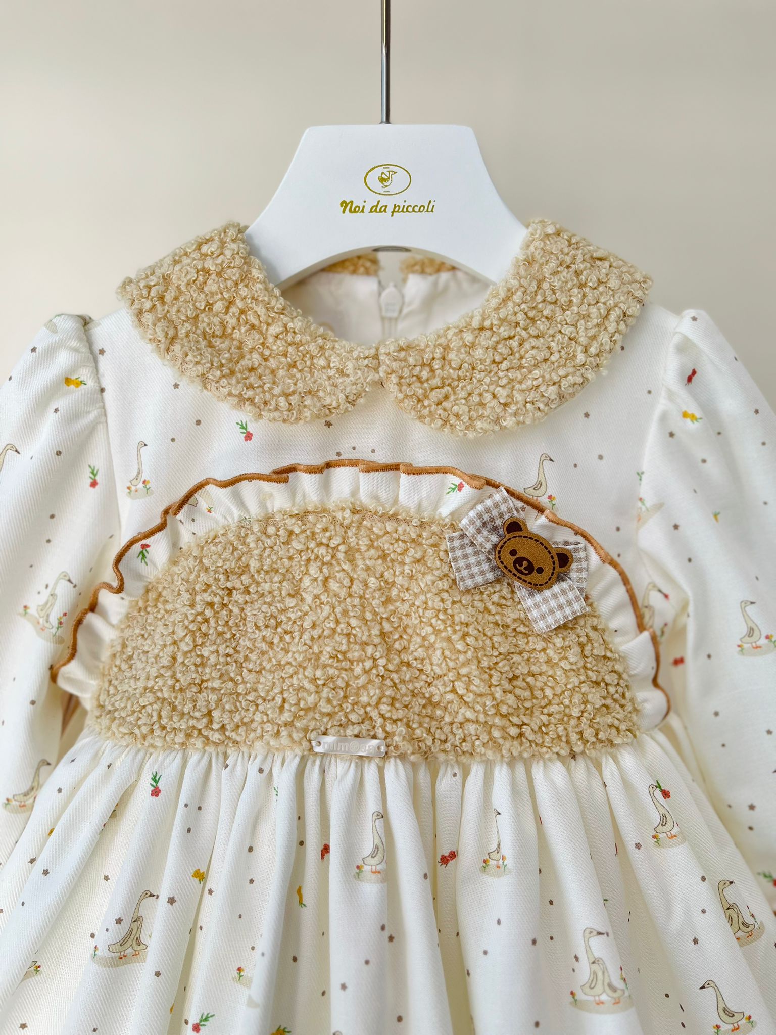 ABITINO IN CALDO COTONE CON STELLINE PANNA - Noi da piccoli