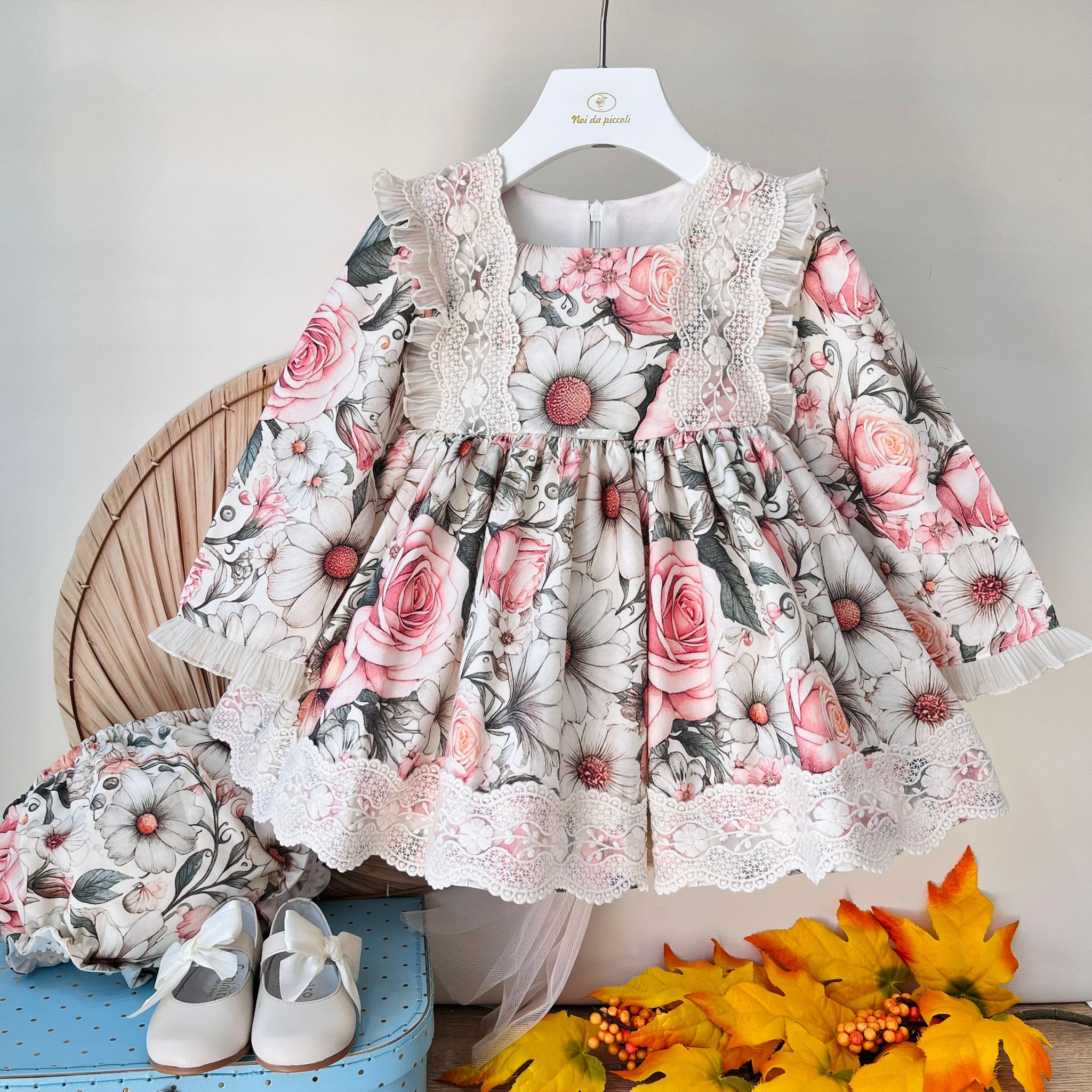 ABITINO IN CALDO COTONE FLOREALE FLOREALE - Noi da piccoli