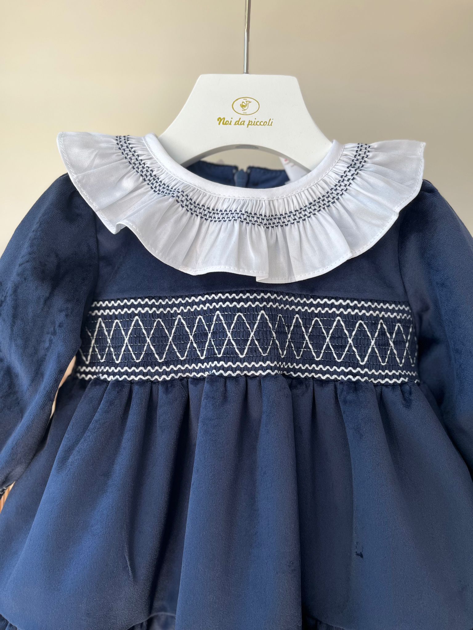 ABITINO IN VELLUTO BLU NOTTE - Noi da piccoli