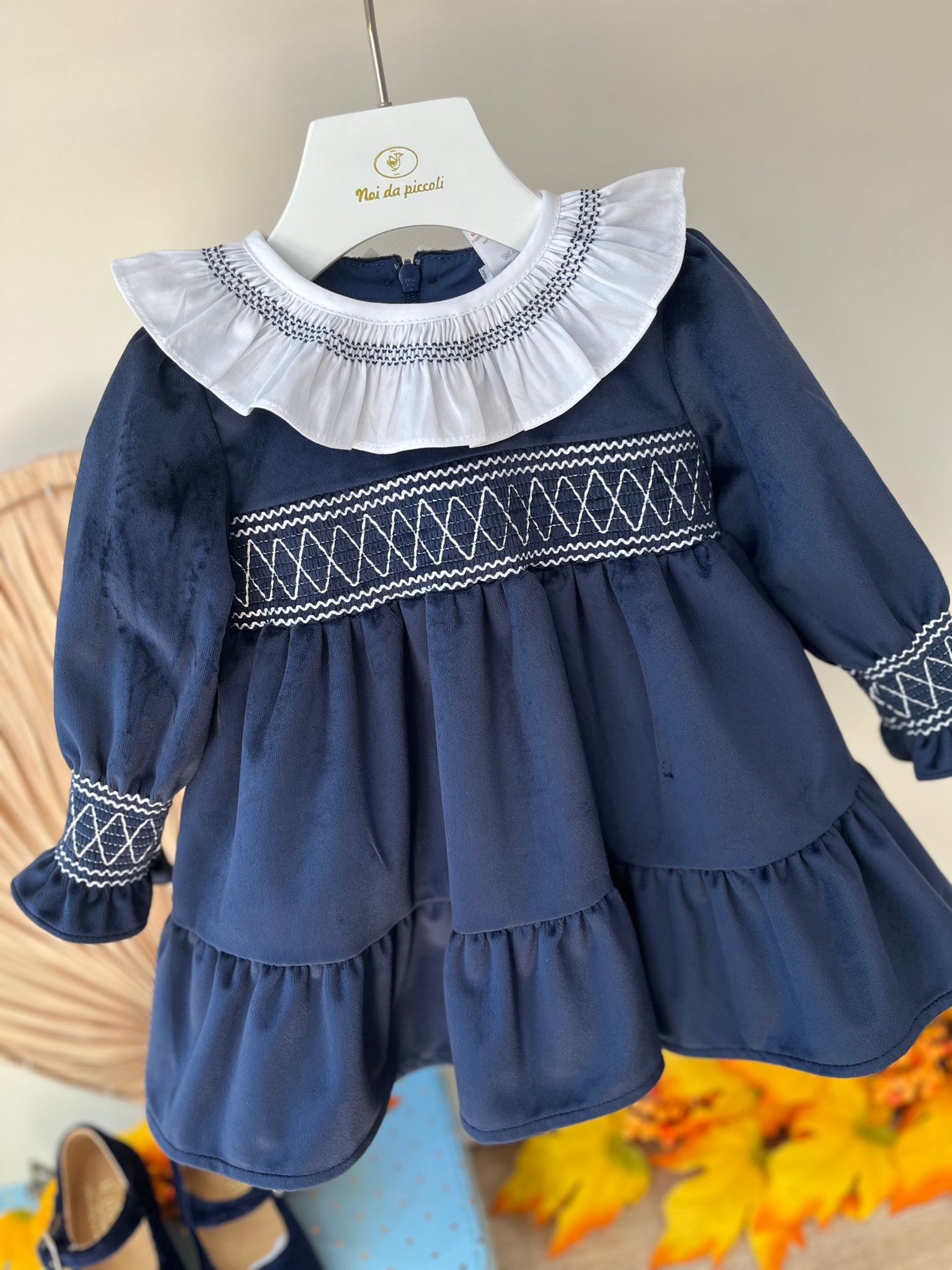 ABITINO IN VELLUTO BLU NOTTE - Noi da piccoli