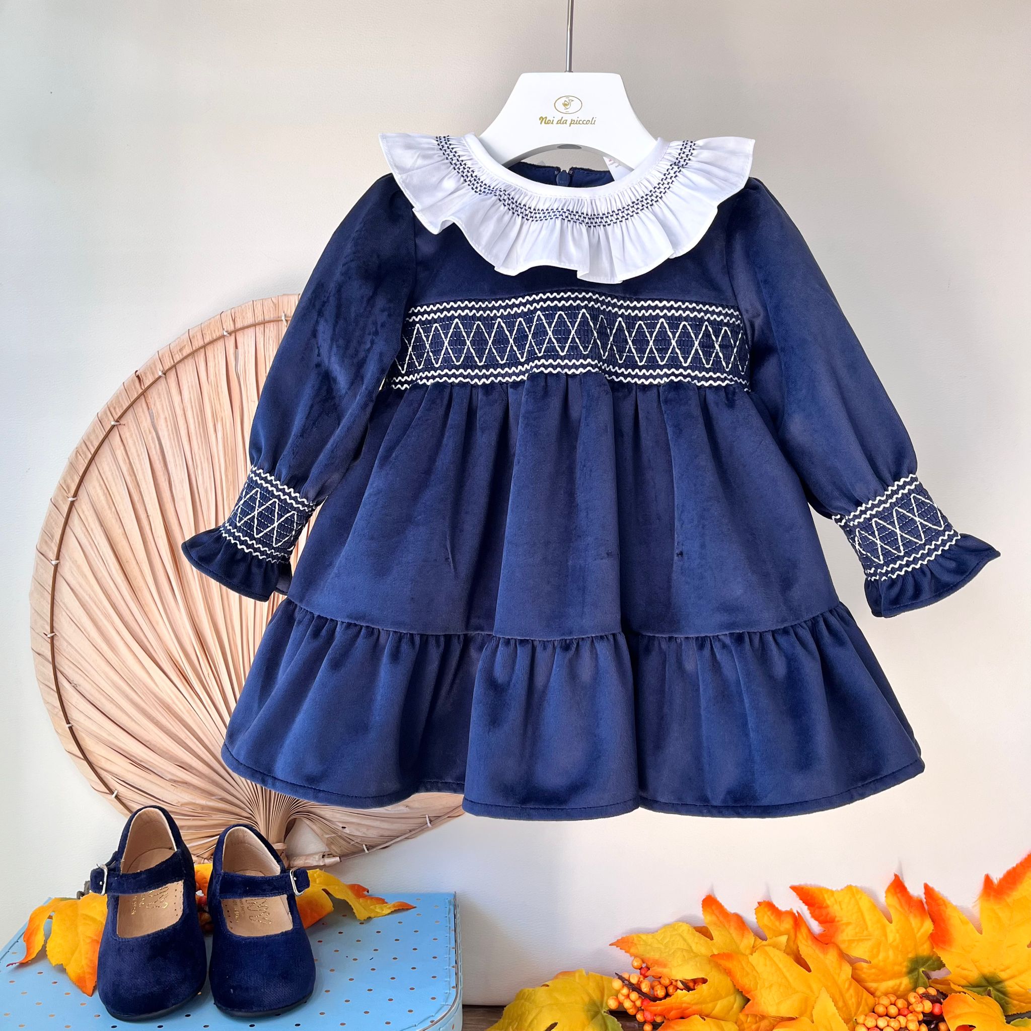 ABITINO IN VELLUTO BLU NOTTE - Noi da piccoli