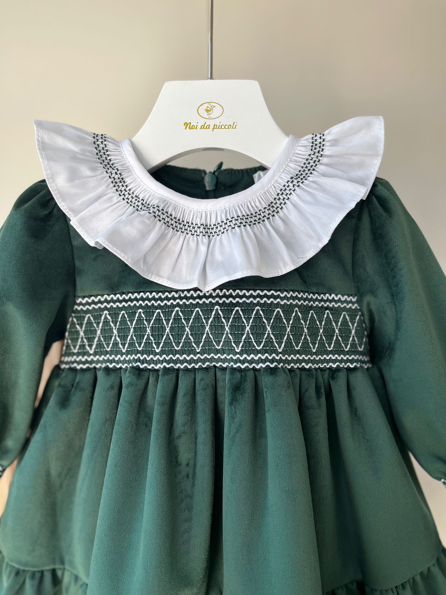 ABITINO IN VELLUTO VERDE - Noi da piccoli