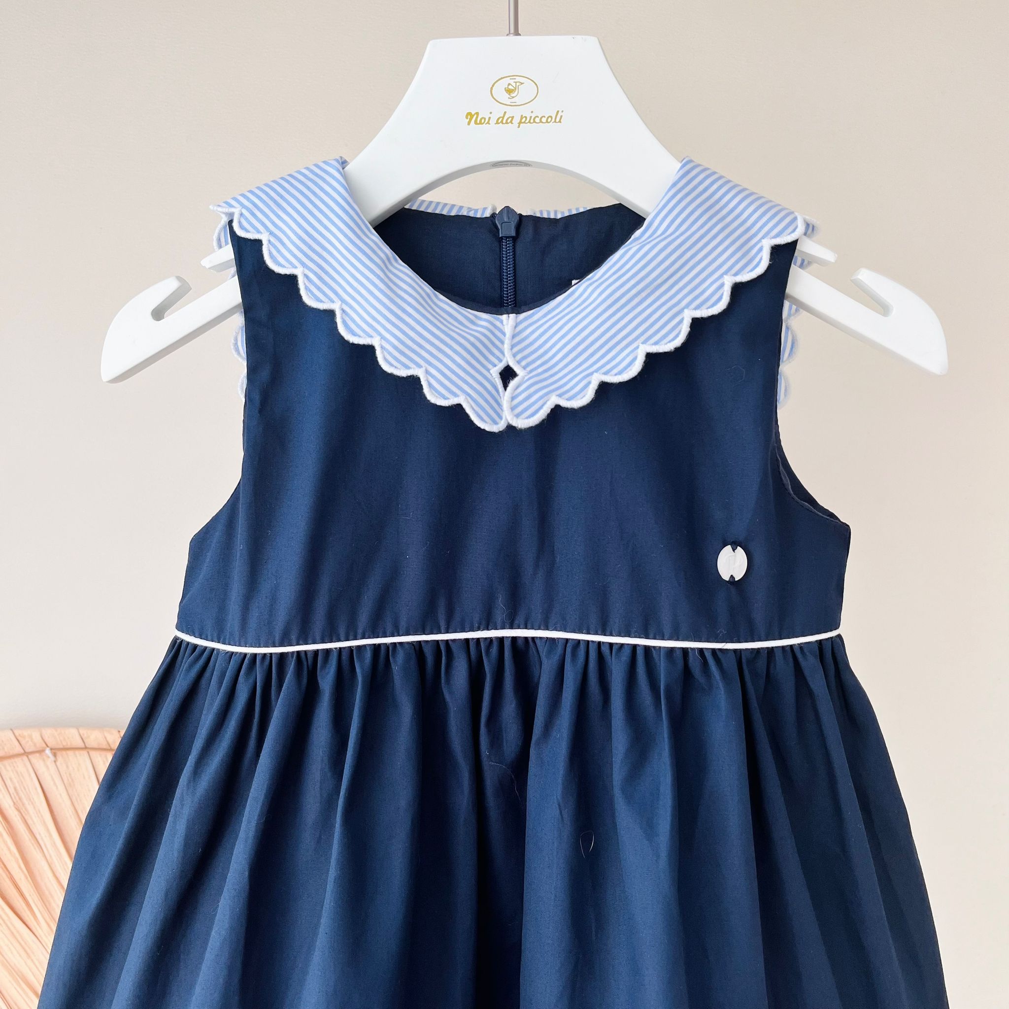 ABITINO NAVY E AZZURRO COTONE - Noi da piccoli