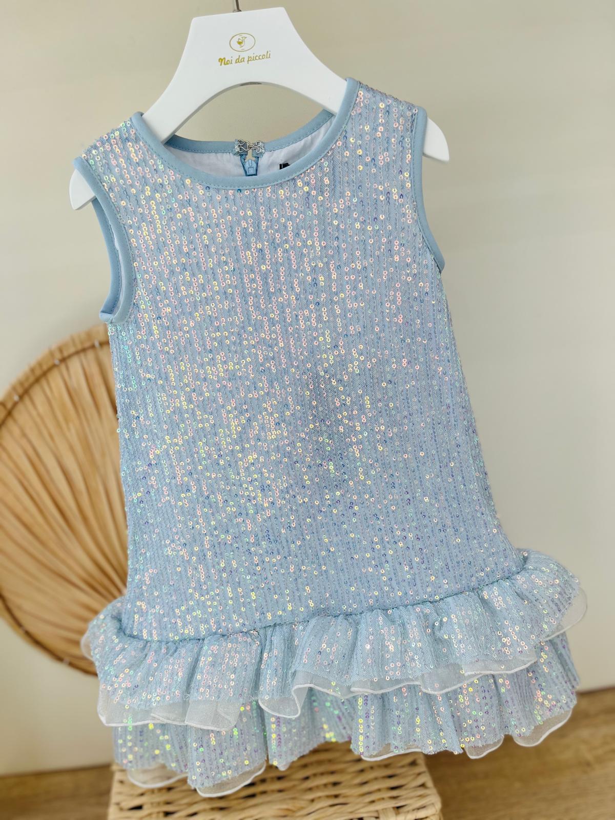 ABITINO PAILLETTES CIELO - Noi da piccoli