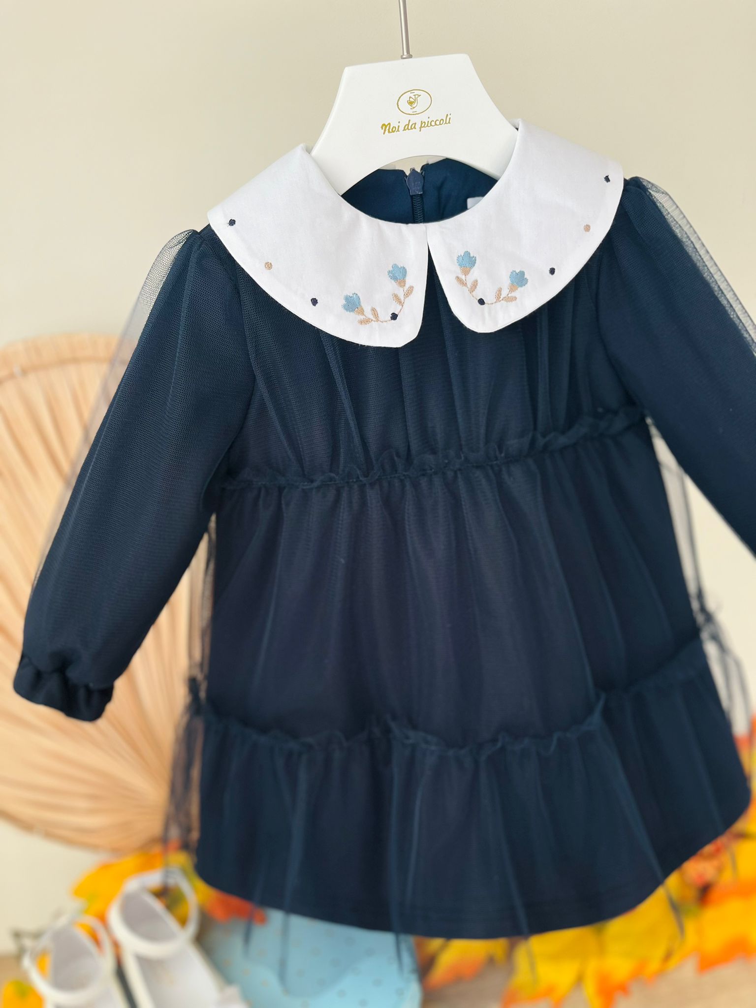 ABITINO REFINED GIRL COTONE CALDO NAVY - Noi da piccoli