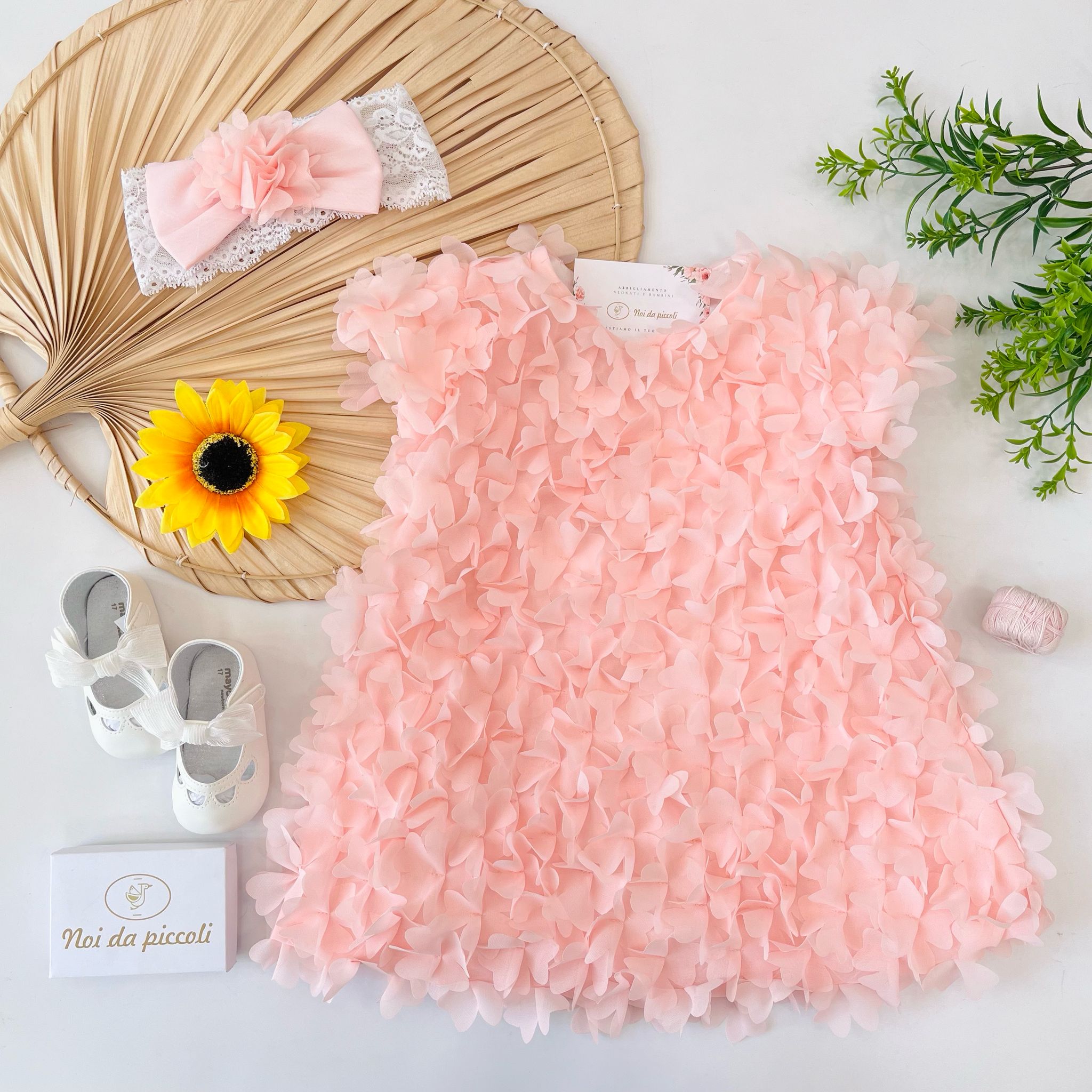 ABITINO ROSA ROSA PETALI D'ORTENSIA - Noi da piccoli