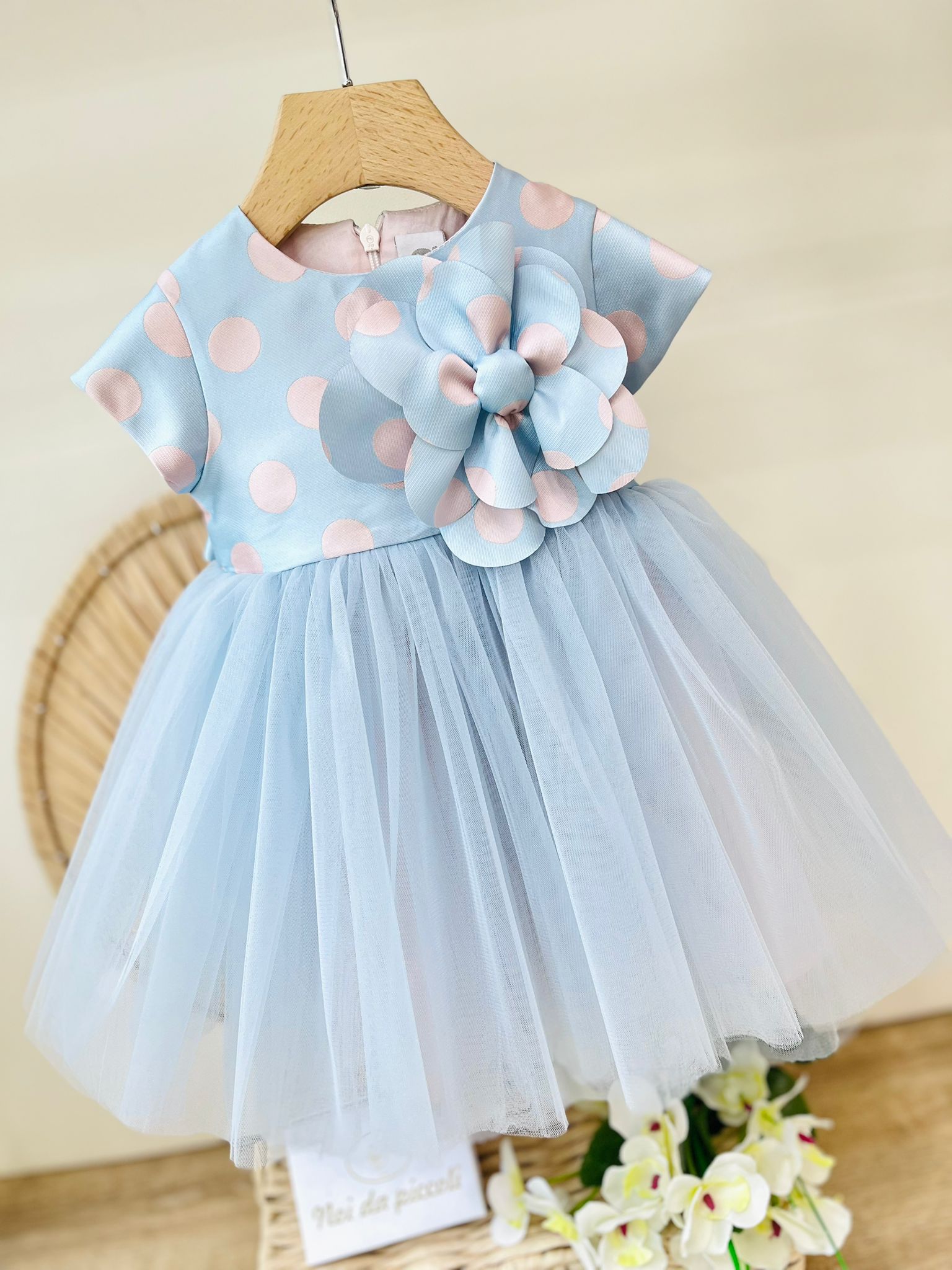 ABITO BON TON CELESTE - Noi da piccoli