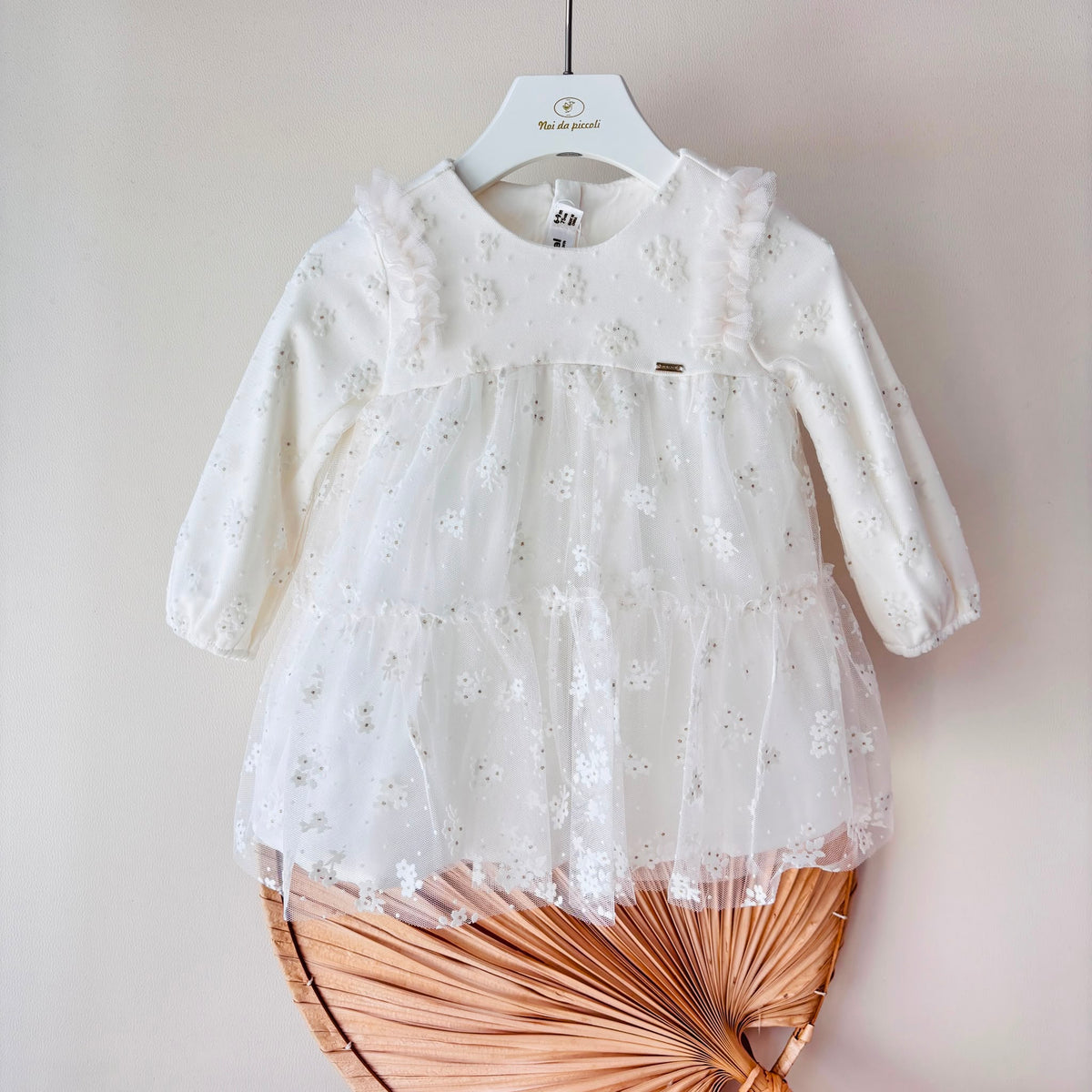 Abito Cerimoniale in Tulle Bianco Mayoral