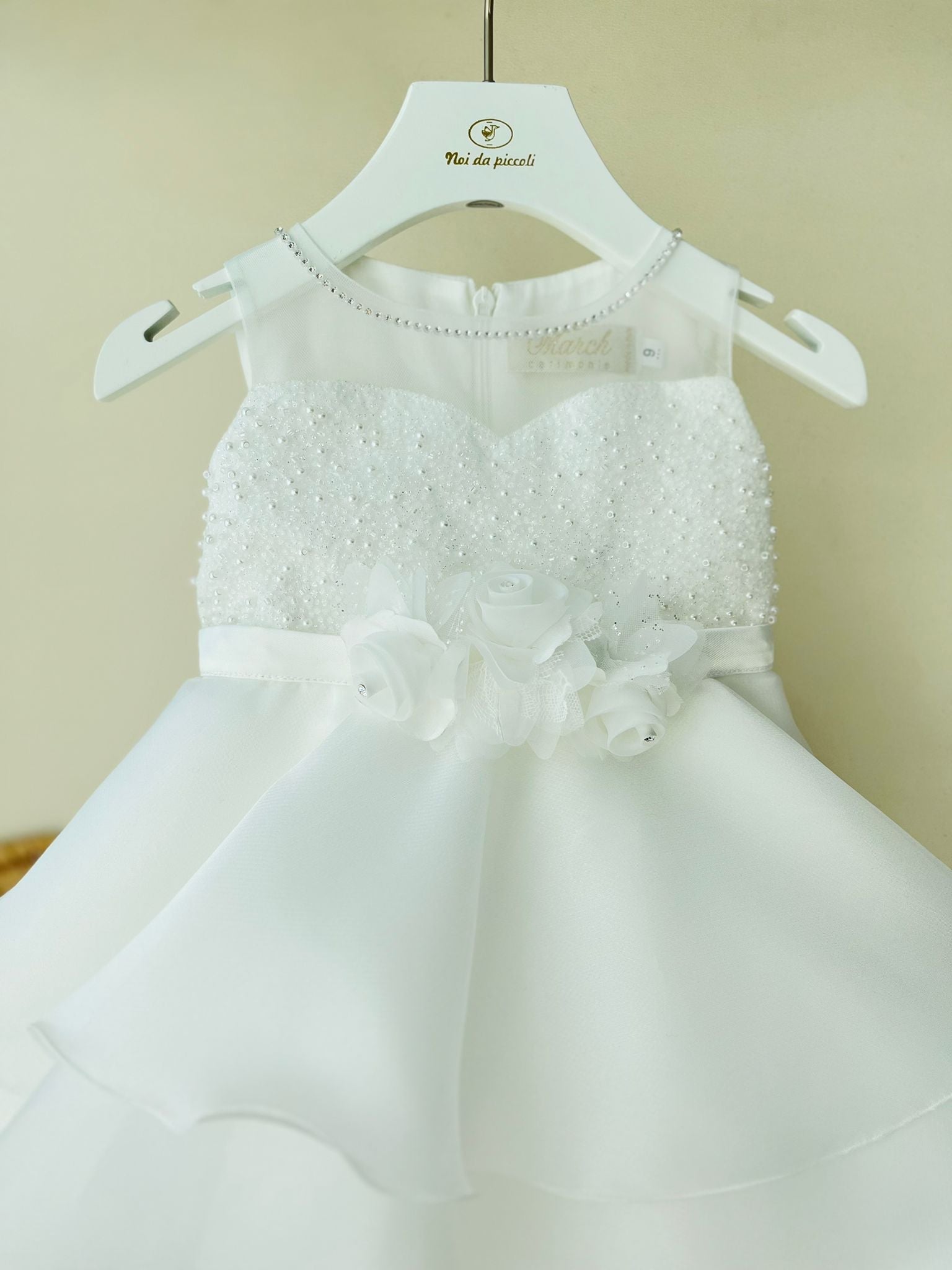 ABITO CERIMONIALE IN TULLE BIANCO ALICE - Noi da piccoli