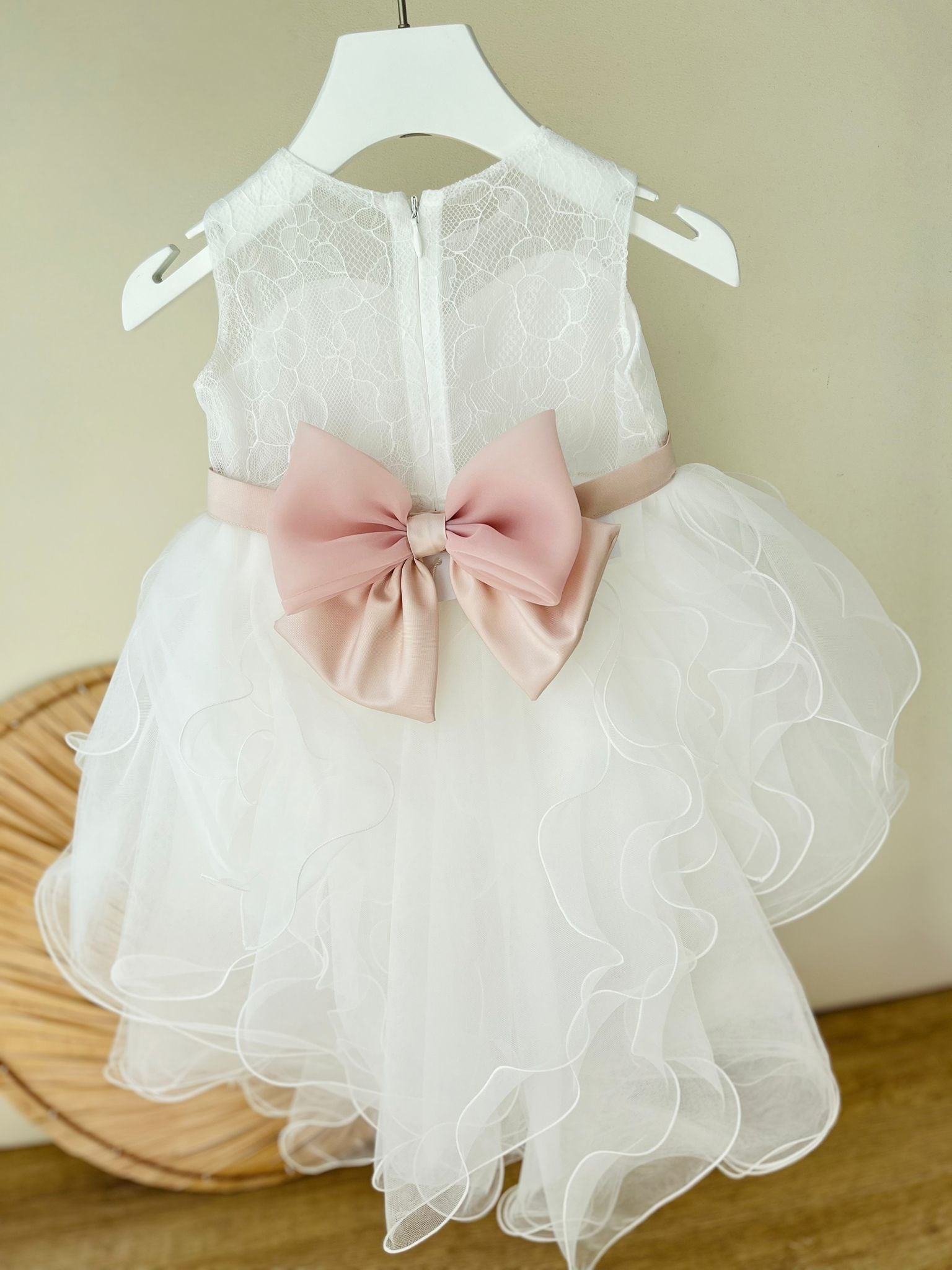 ABITO CERIMONIALE IN TULLE BIANCO GRETA - Noi da piccoli